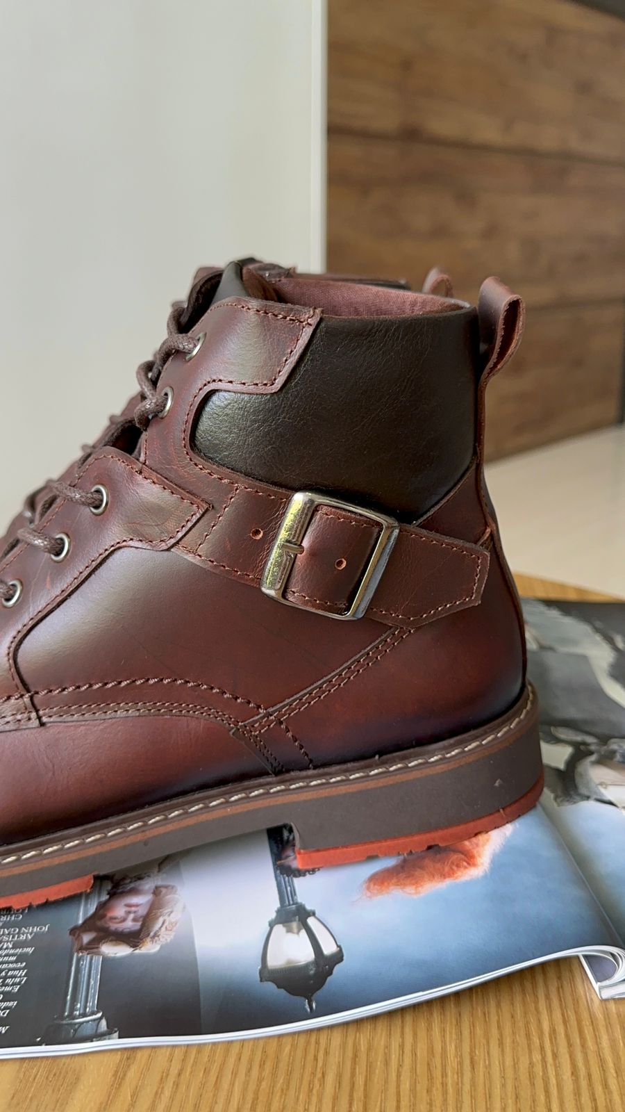 BOTAS SORA COÑAC - EN CUERO LISO