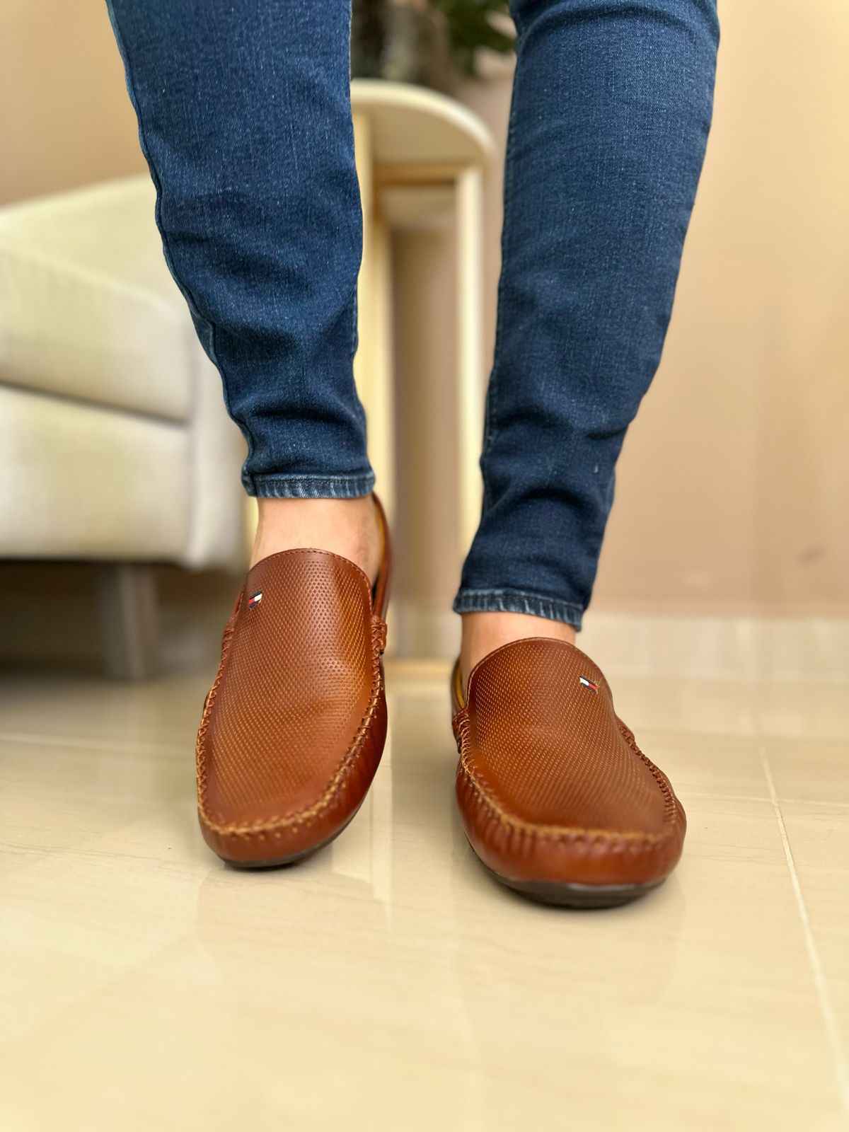 MOCASINES BRUX - PARA HOMBRE- EN CUERO - REF: 1000