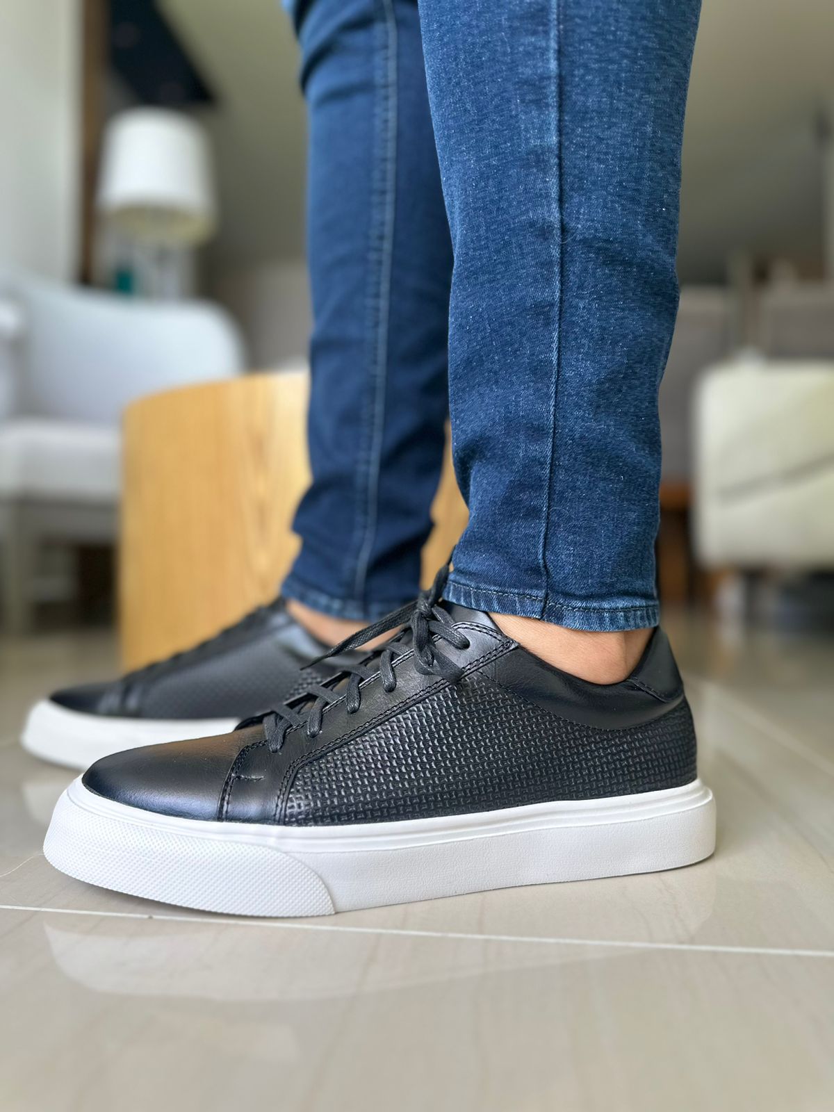 SNEAKER DOGGY - EN CUERO - PARA HOMBRE - REF: 602