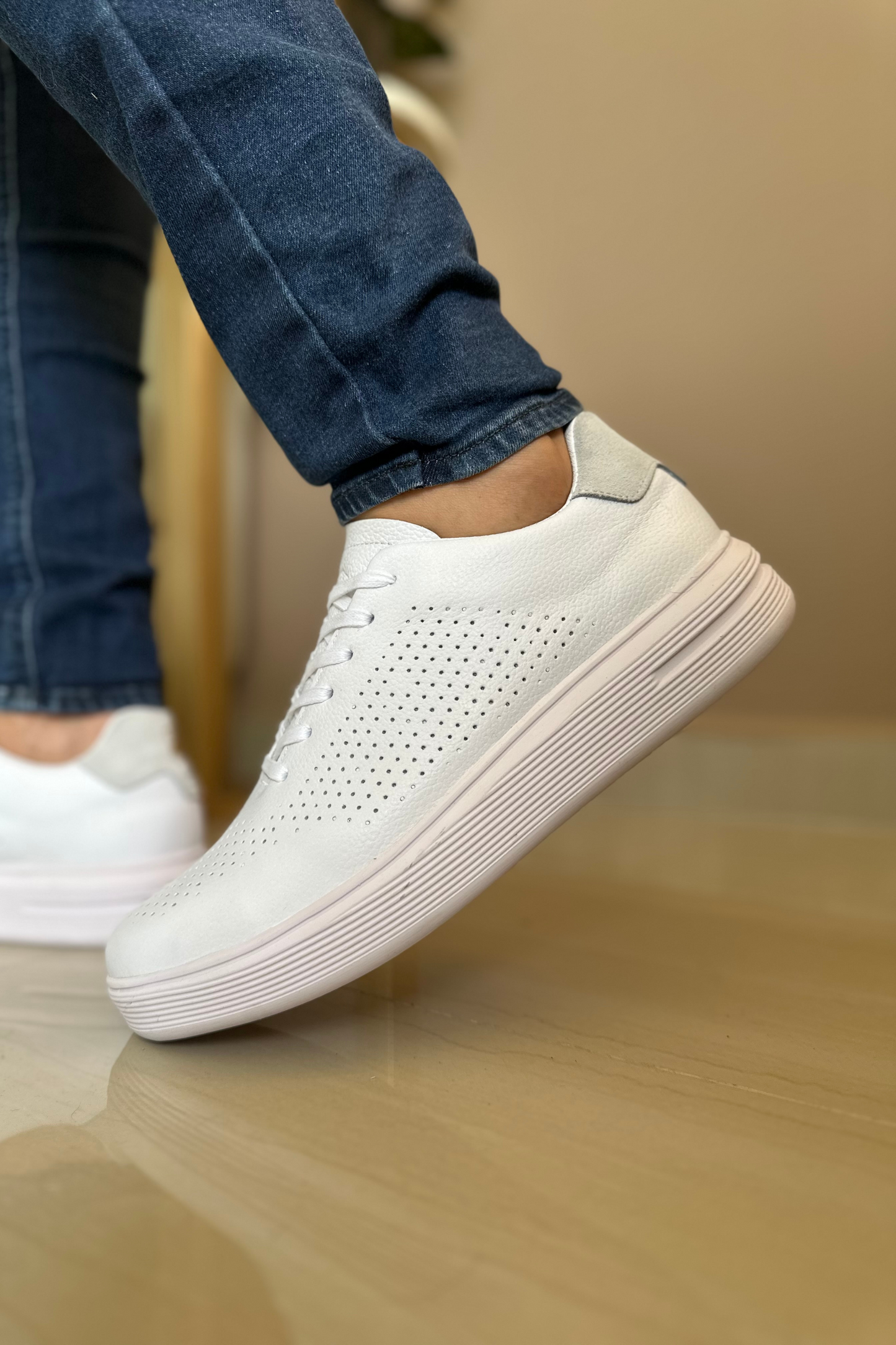 SNEAKER DUO - EN CUERO - PARA HOMBRE - REF: SPN 3202