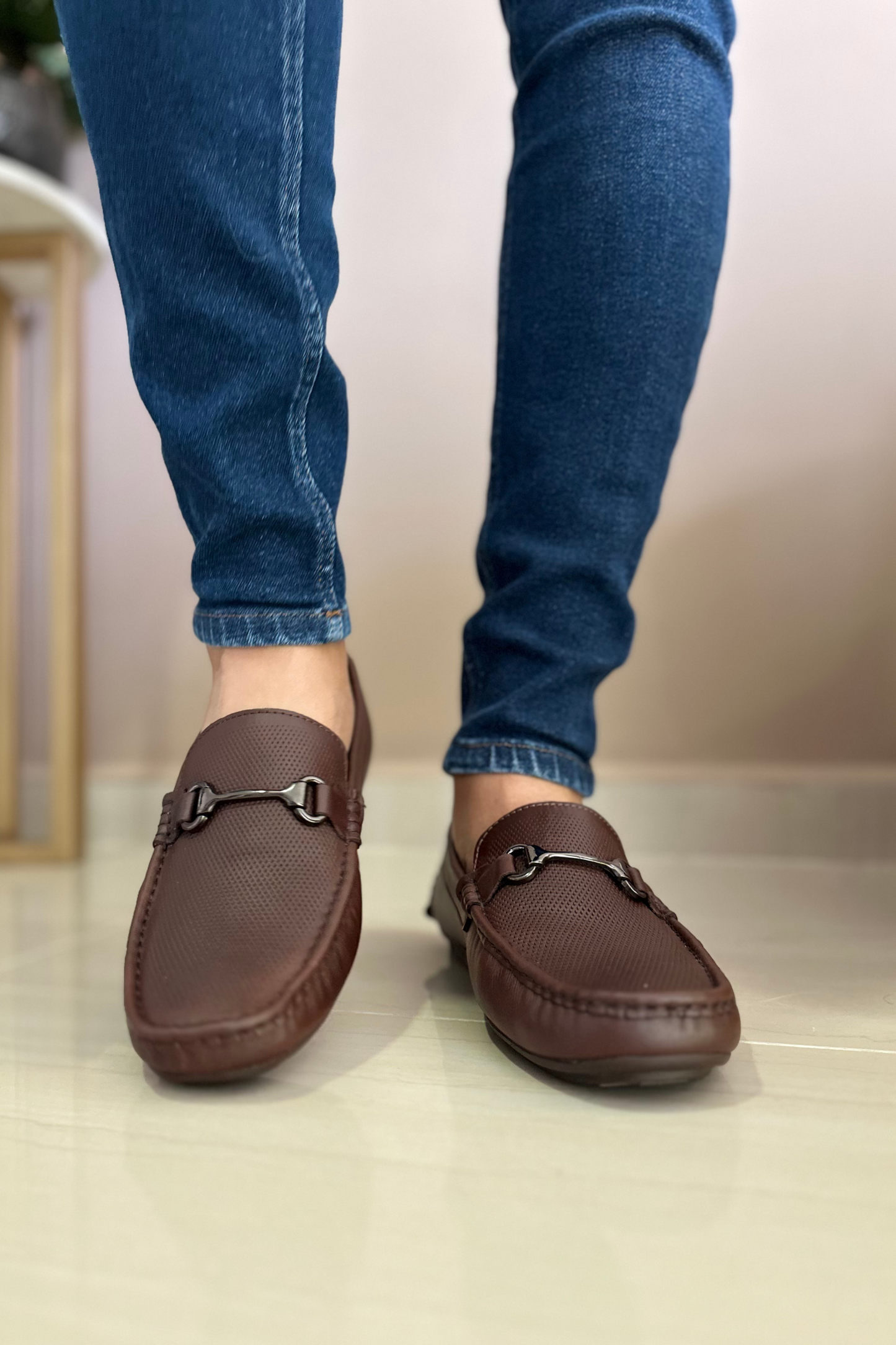 MOCASINES BRUX - PARA HOMBRE- EN CUERO