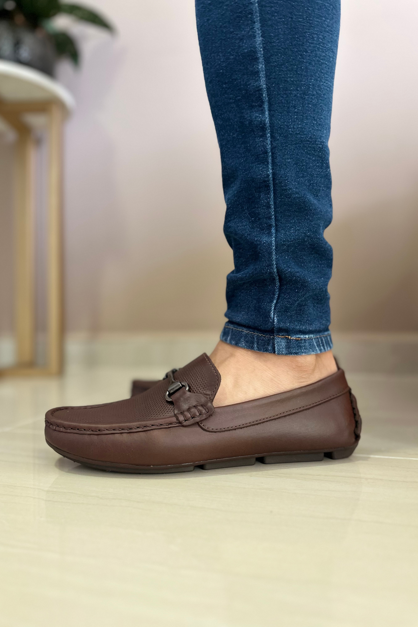 MOCASINES BRUX - PARA HOMBRE- EN CUERO