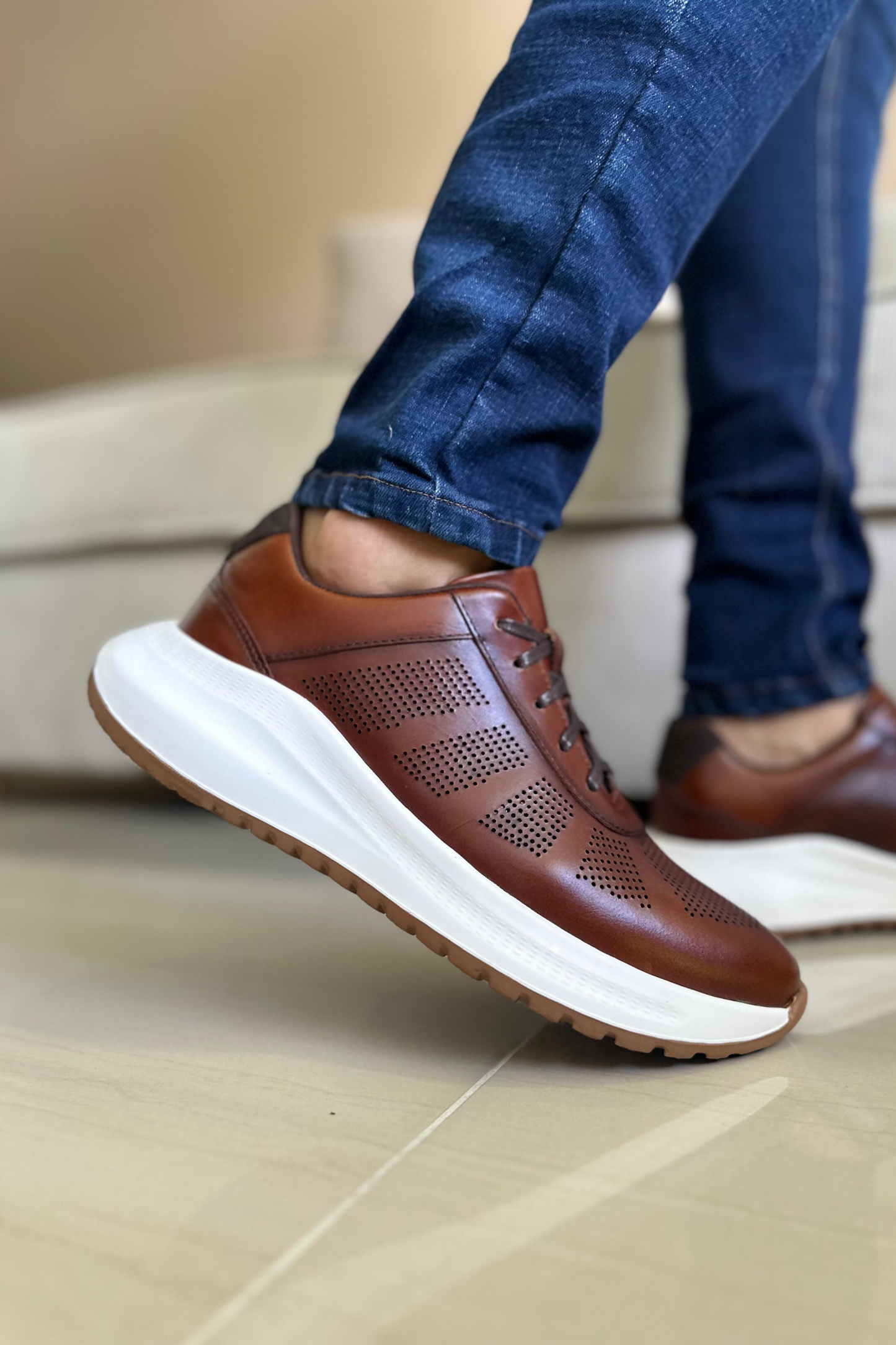 SNEAKERS ZOROAK - PARA HOMBRE - EN CUERO REF: CERRITO