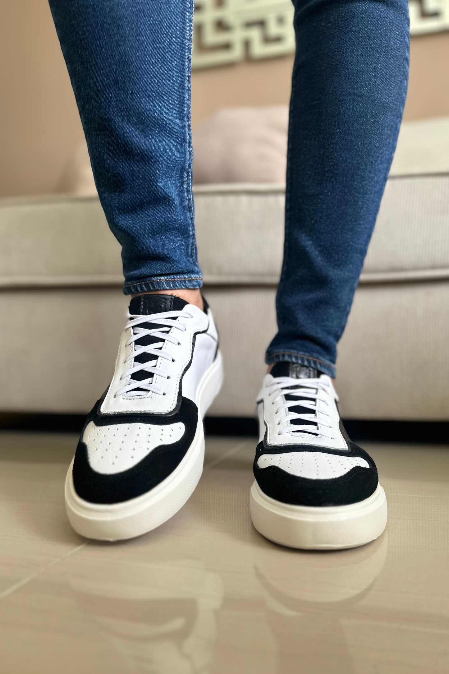 SNEAKER MOJABI - EN CUERO - PARA HOMBRE - REF: 616