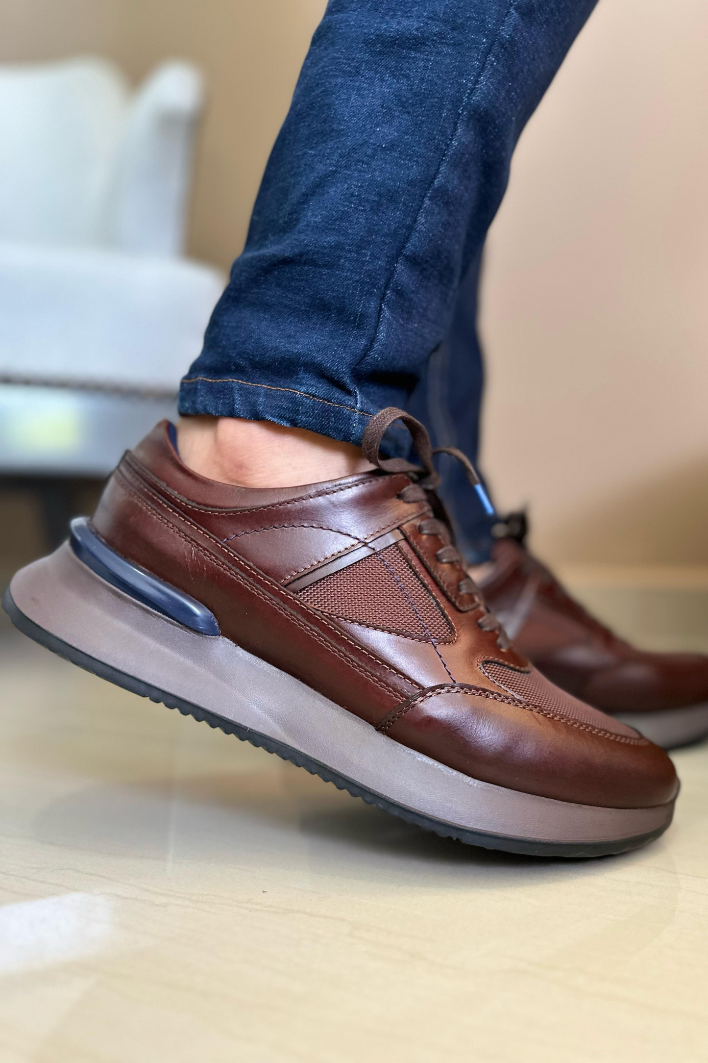 SNEAKER ONEY - EN CUERO - PARA HOMBRE - REF: ADO 6414