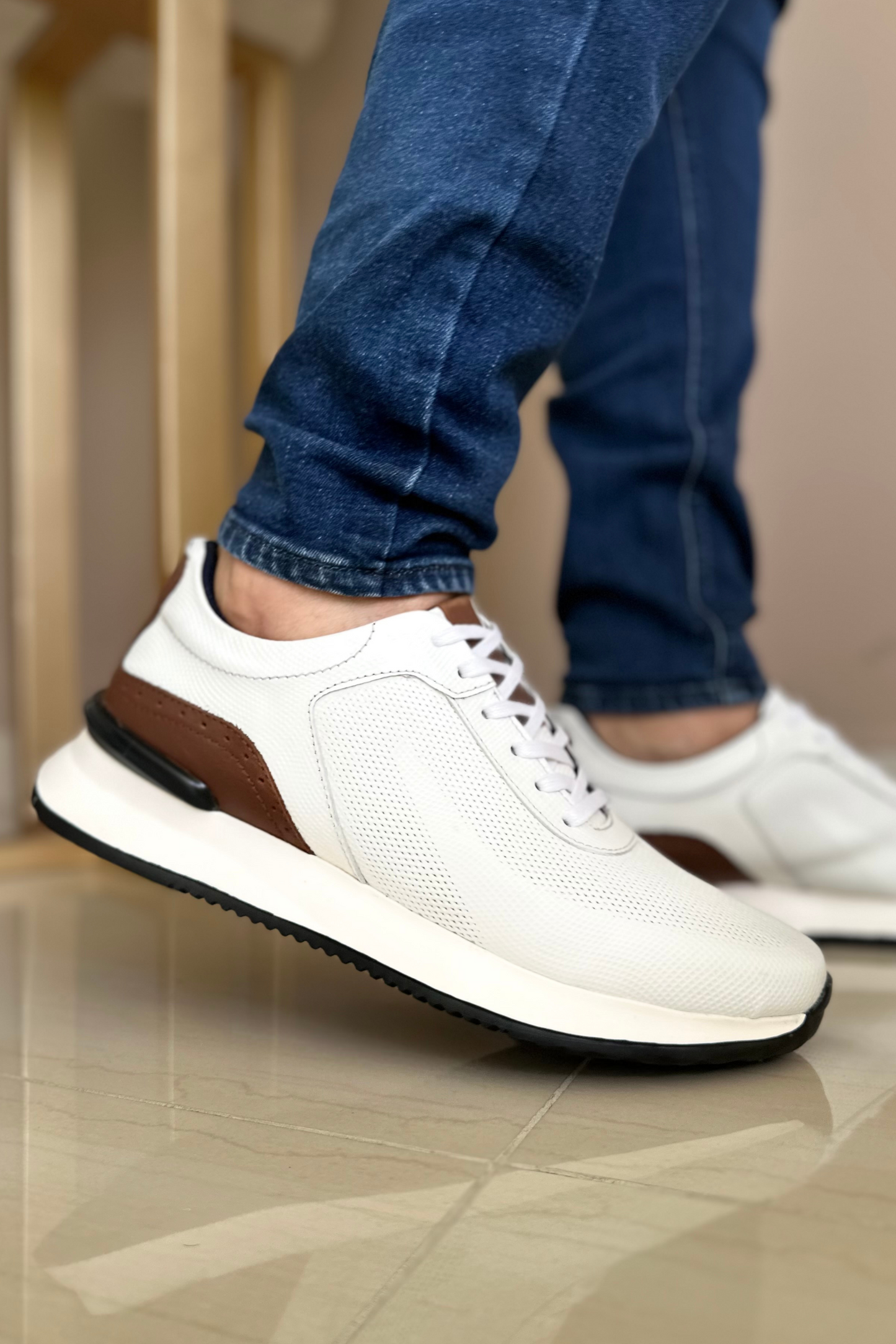 SNEAKER XLR - EN CUERO - PARA HOMBRE - REF: ADO 6412