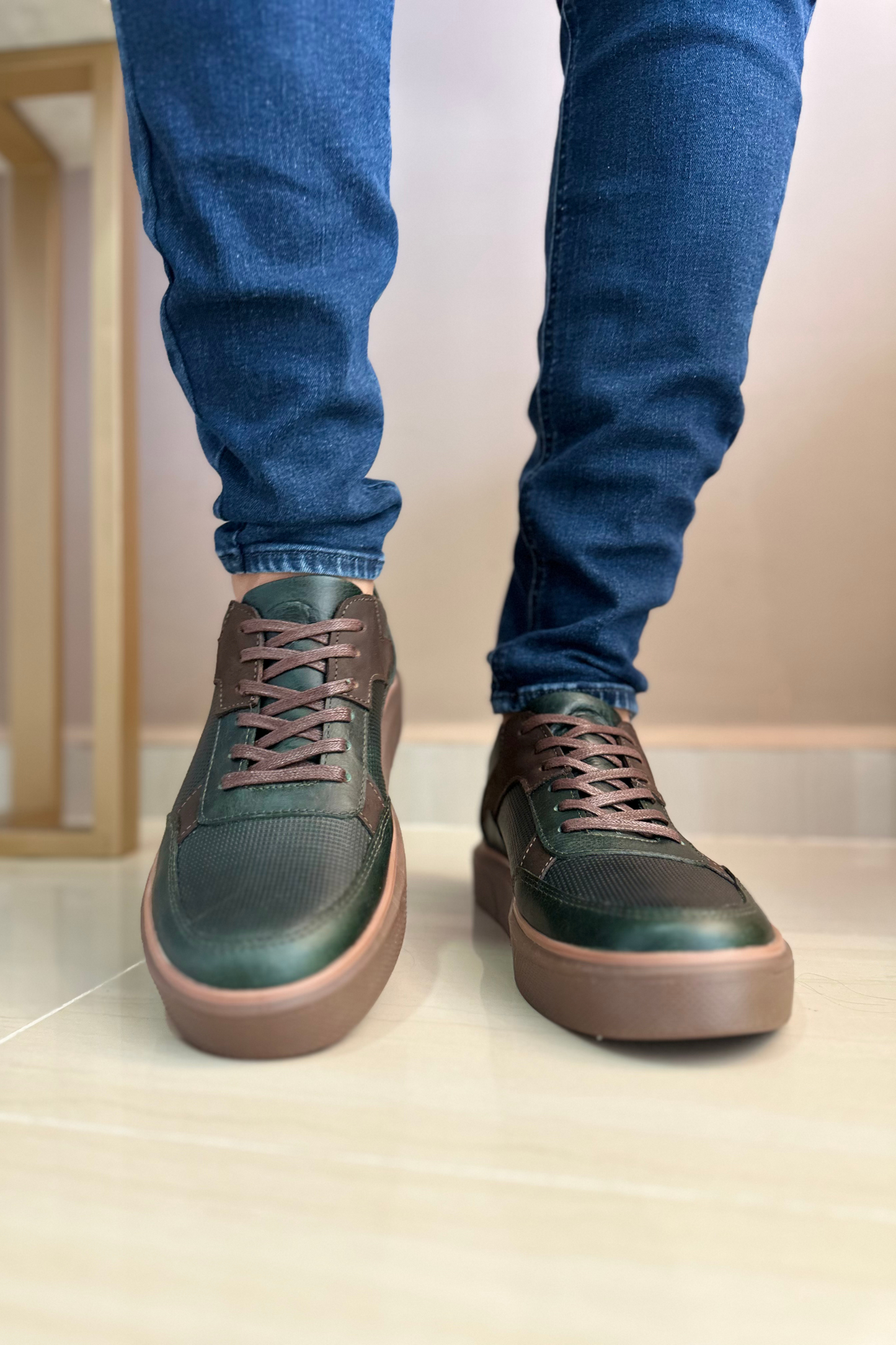 SNEAKER ÁLABA - EN CUERO - PARA HOMBRE REF: 3218