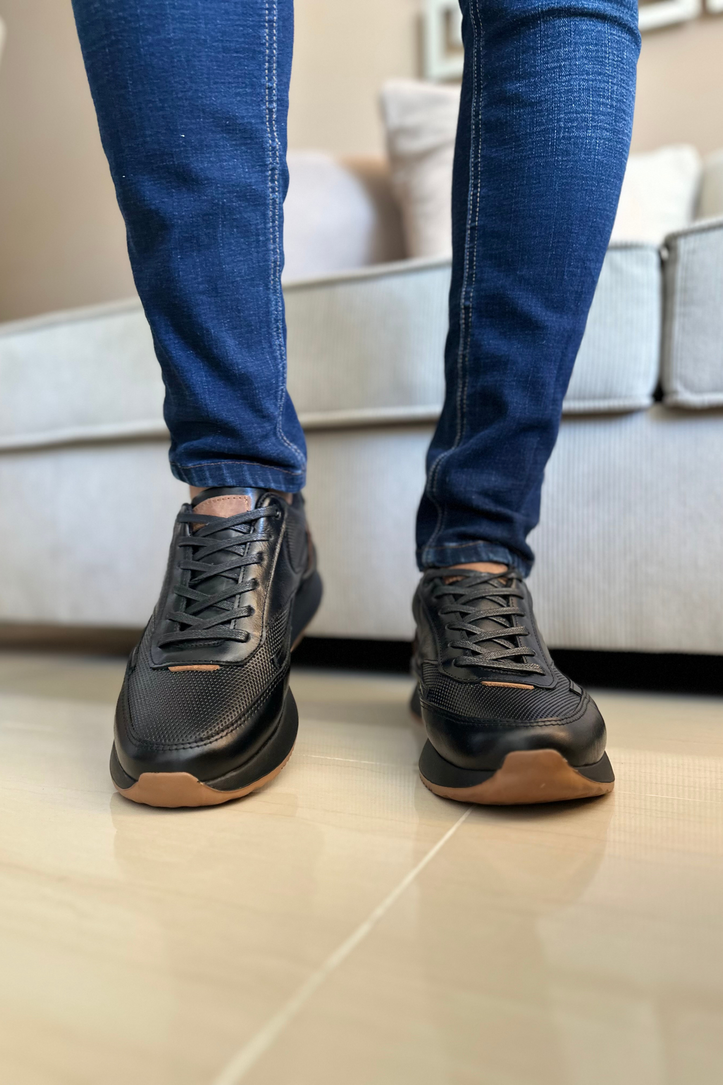 SNEAKERS ORVELTE - PARA HOMBRE - EN CUERO - REF: 3223