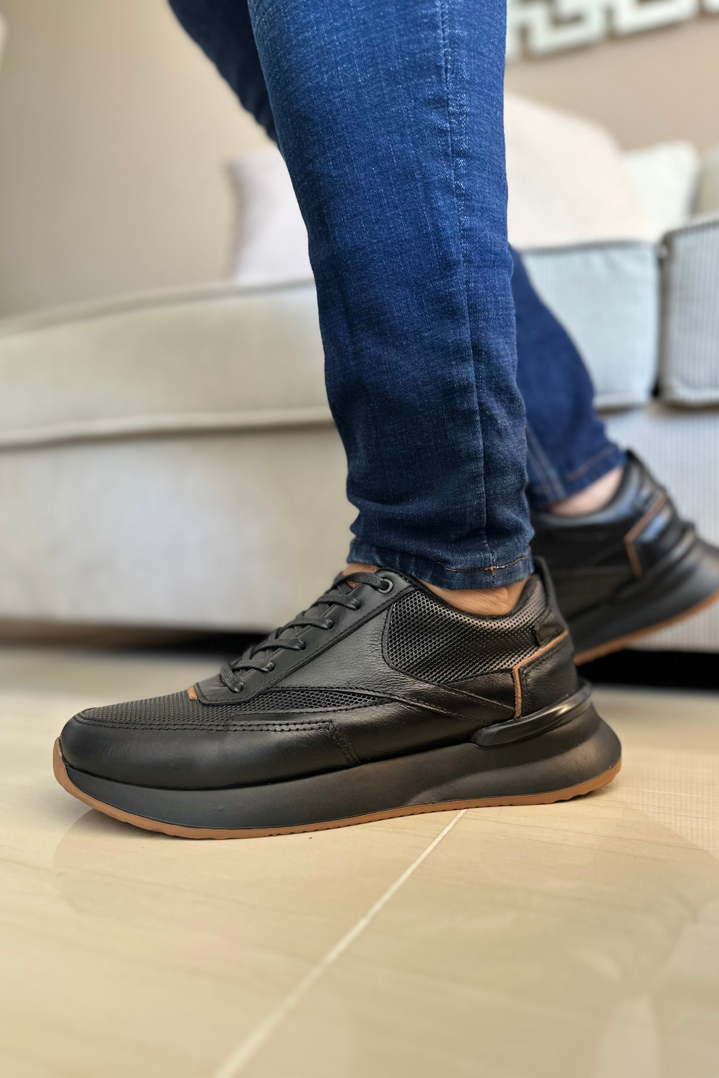 SNEAKERS ORVELTE - PARA HOMBRE - EN CUERO - REF: 3223