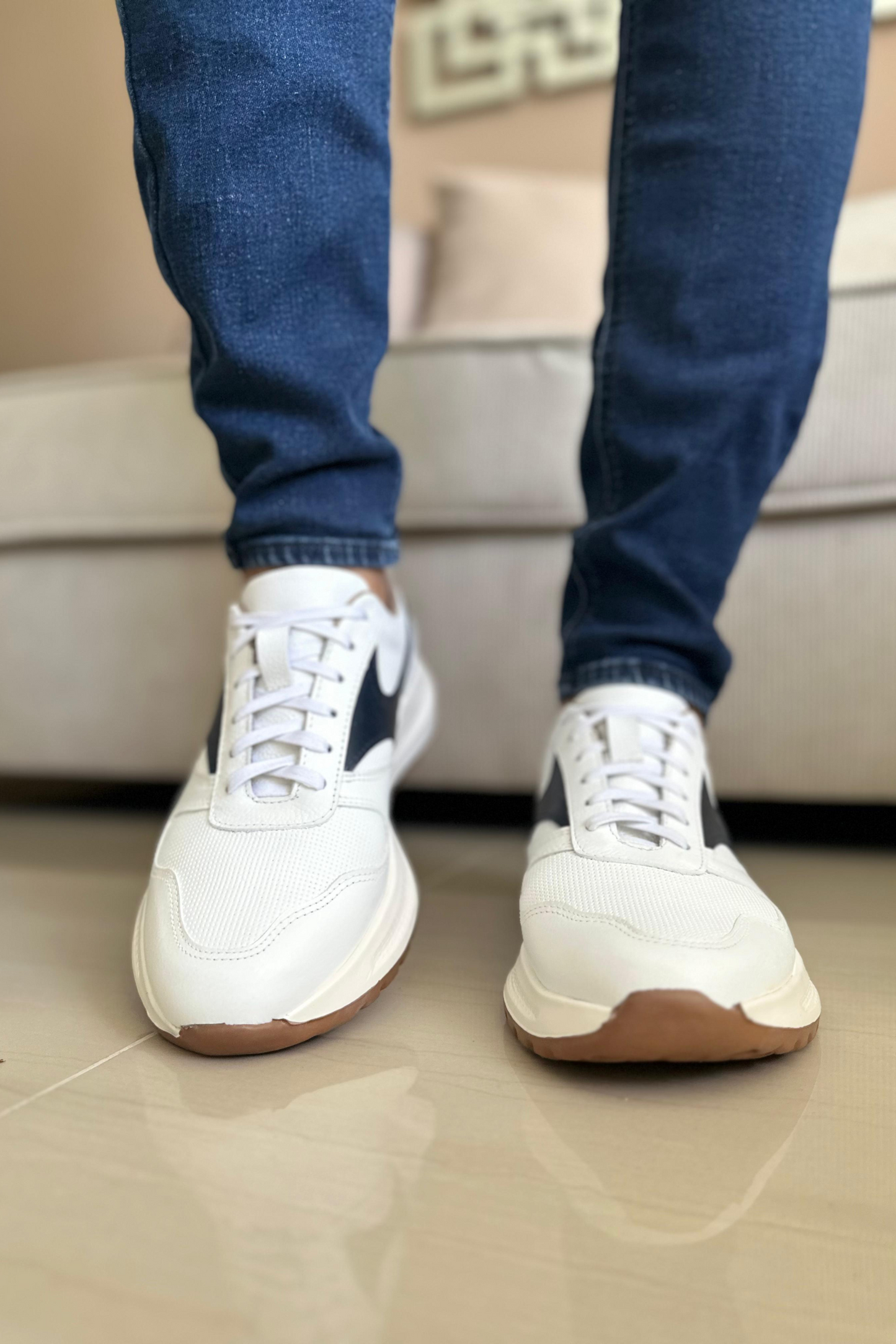 SNEAKERS QUERETARO - PARA HOMBRE - EN CUERO - REF: