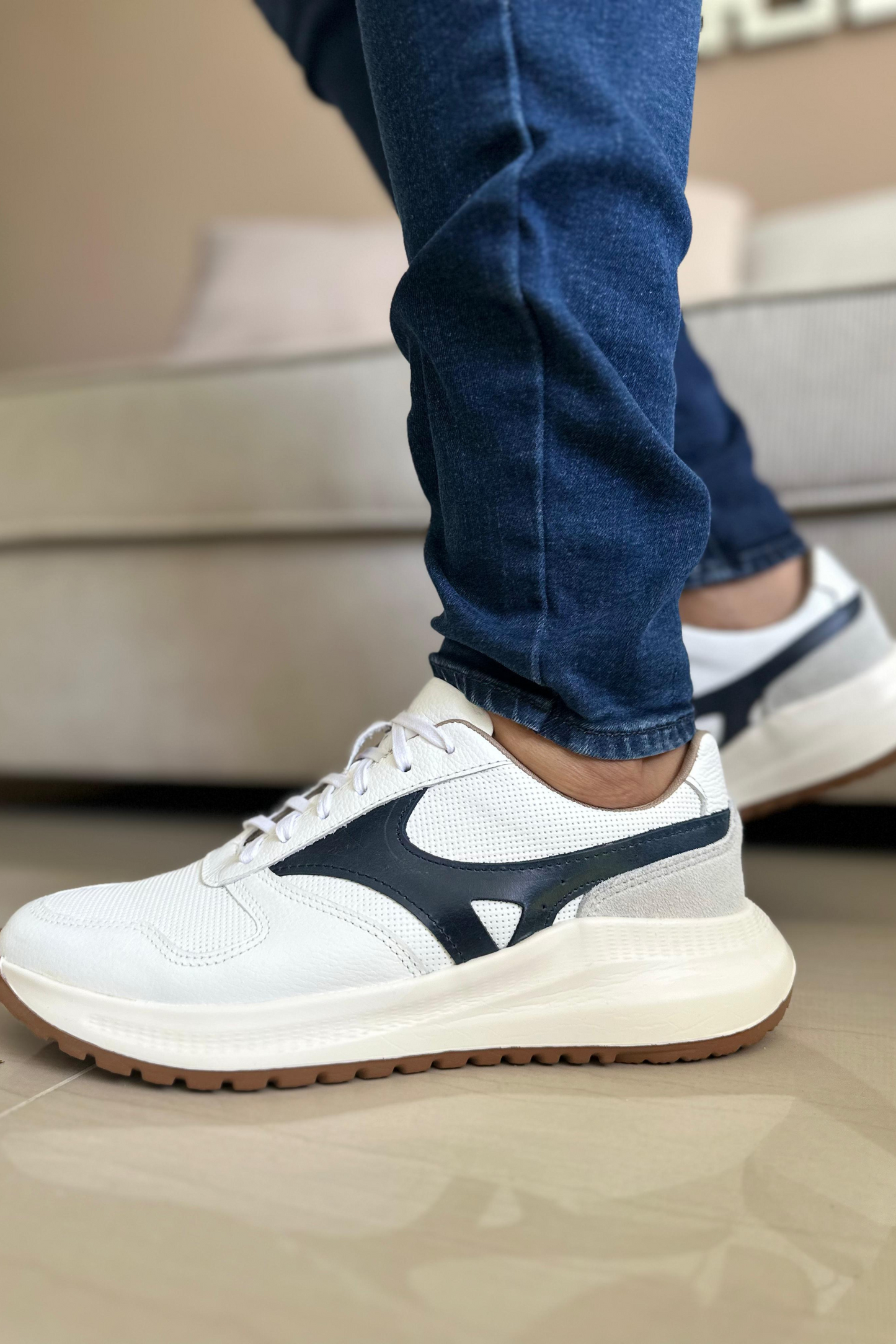 SNEAKERS QUERETARO - PARA HOMBRE - EN CUERO - REF: