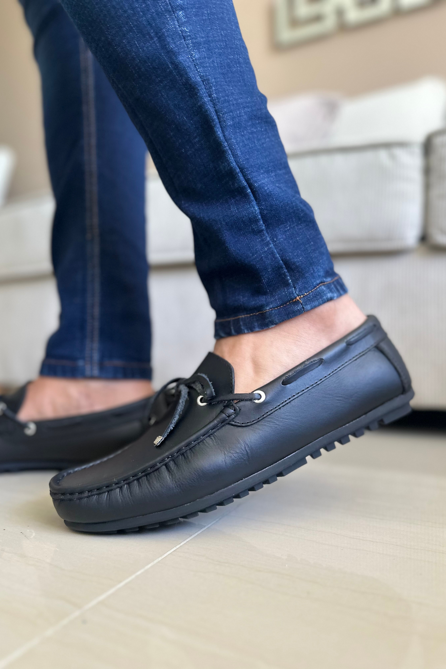 MOCASINES BROAD - PARA HOMBRE - EN CUERO - REF: SKN