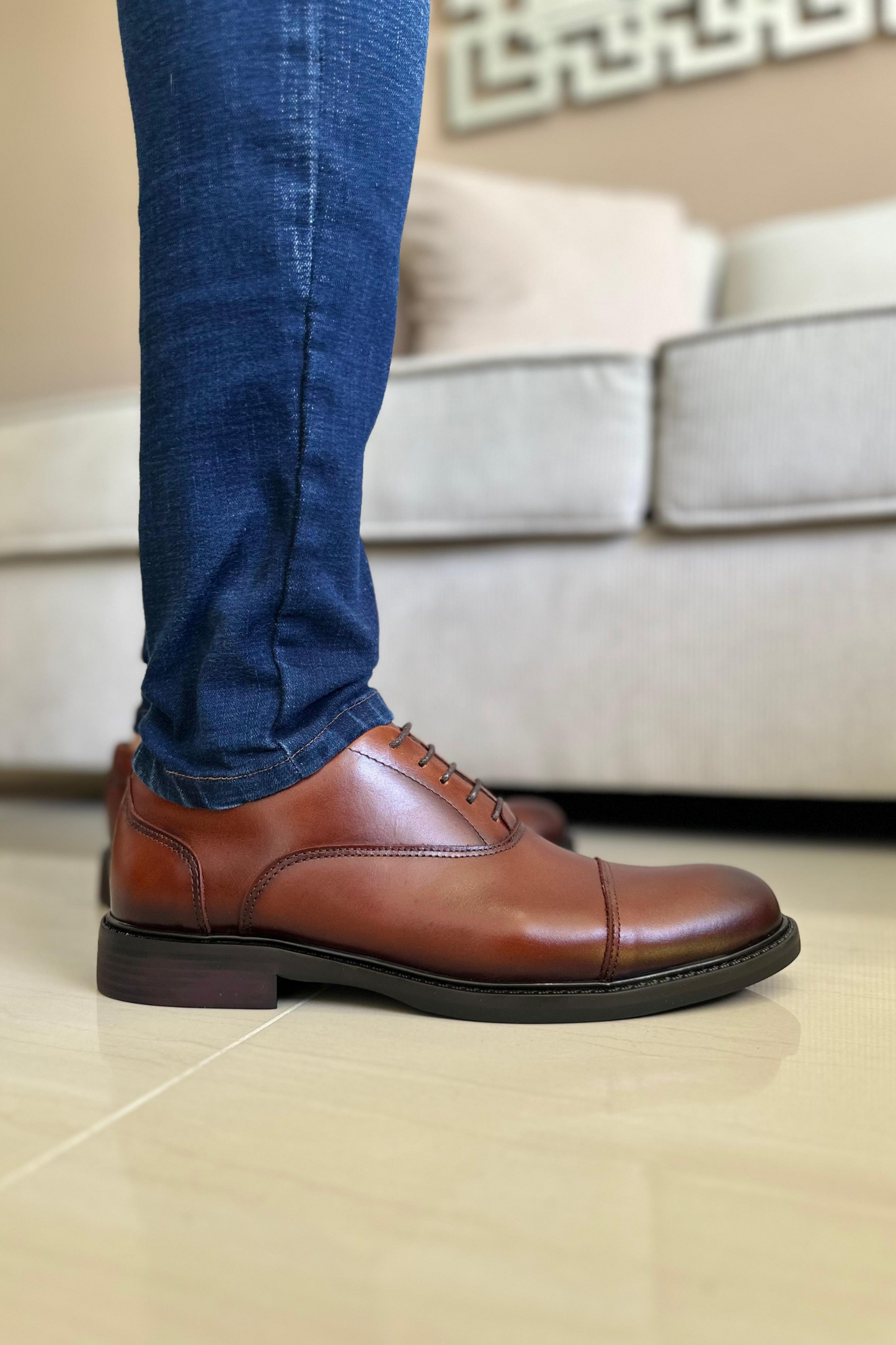ELEGANTES DILOM - EN CUERO -PARA HOMBRE