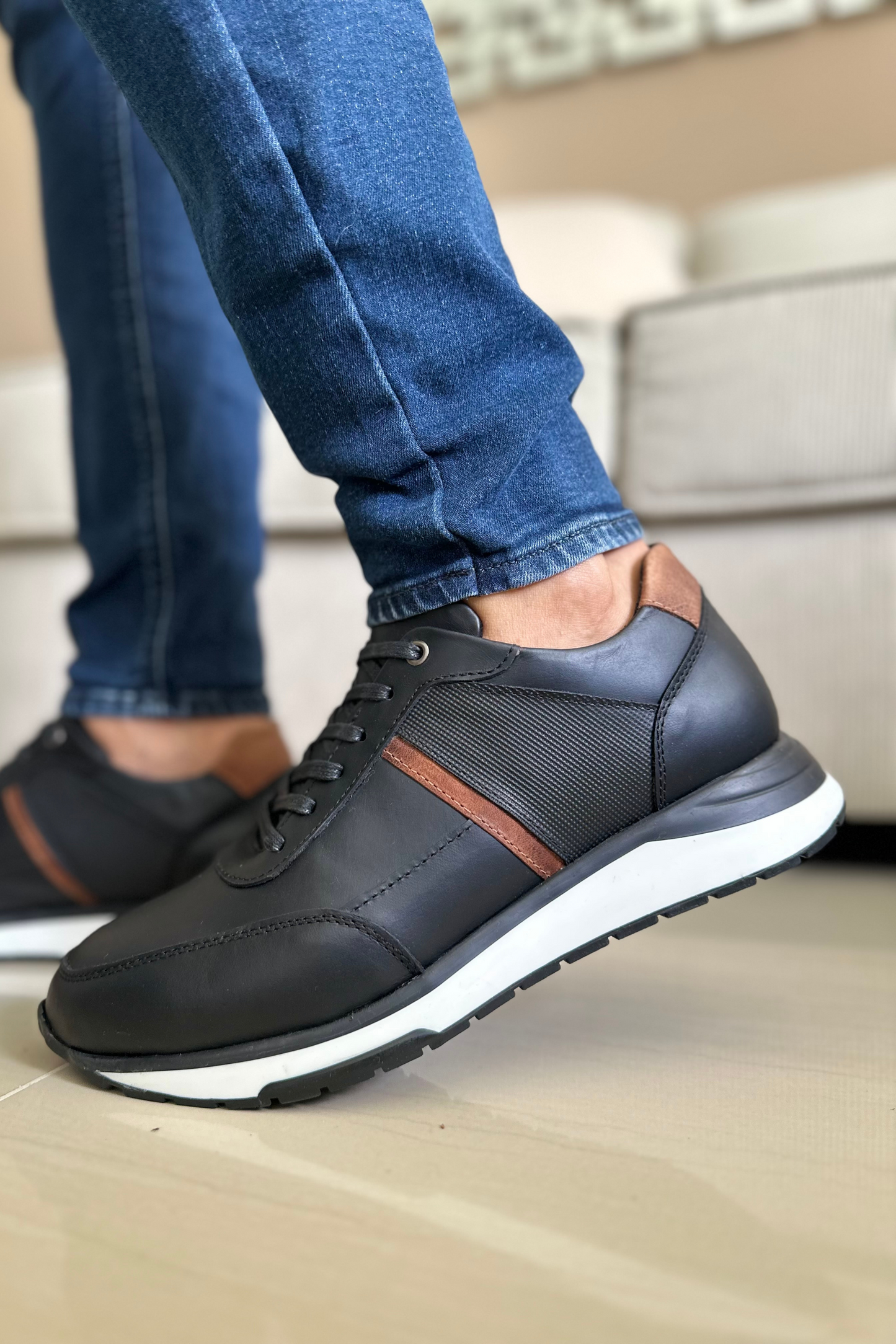 SNEAKER HAWK - EN CUERO - PARA HOMBRE