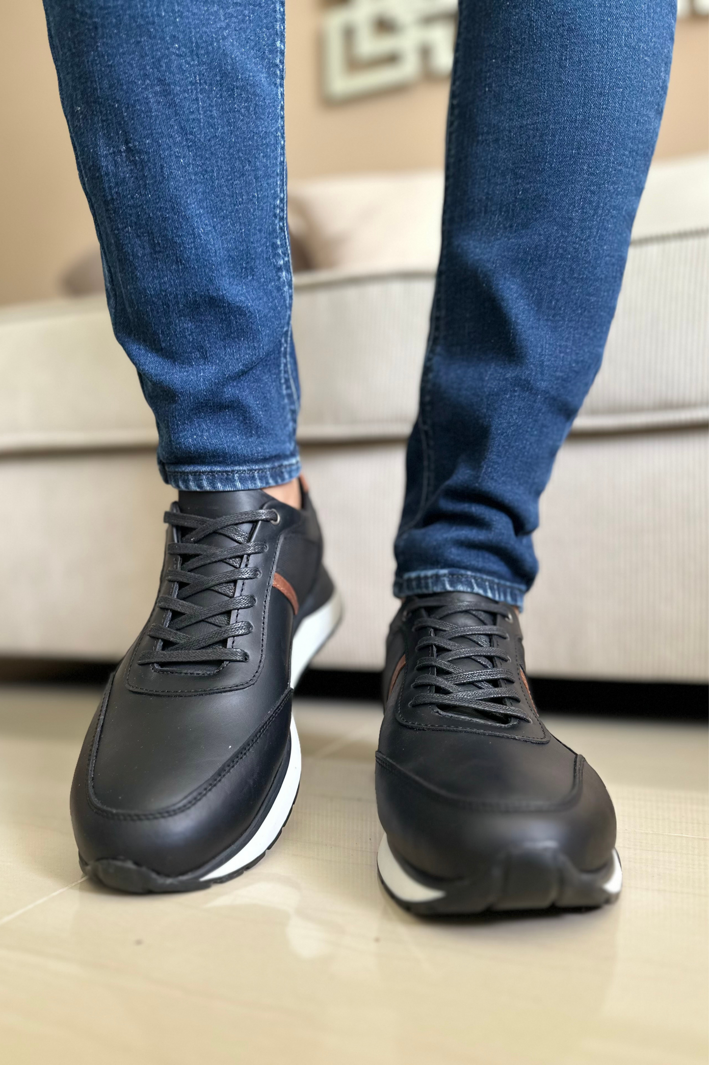 SNEAKER HAWK - EN CUERO - PARA HOMBRE