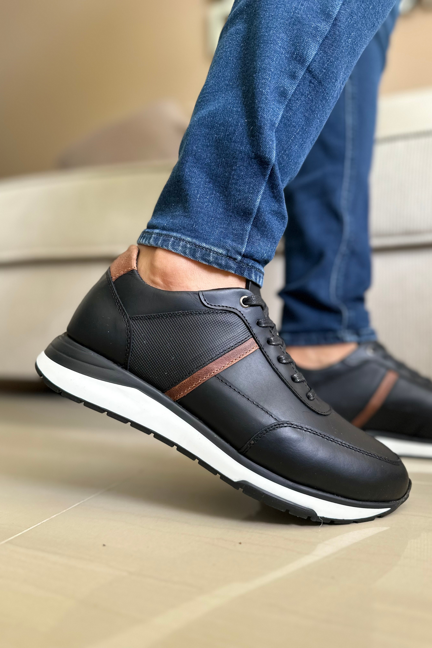 SNEAKER HAWK - EN CUERO - PARA HOMBRE