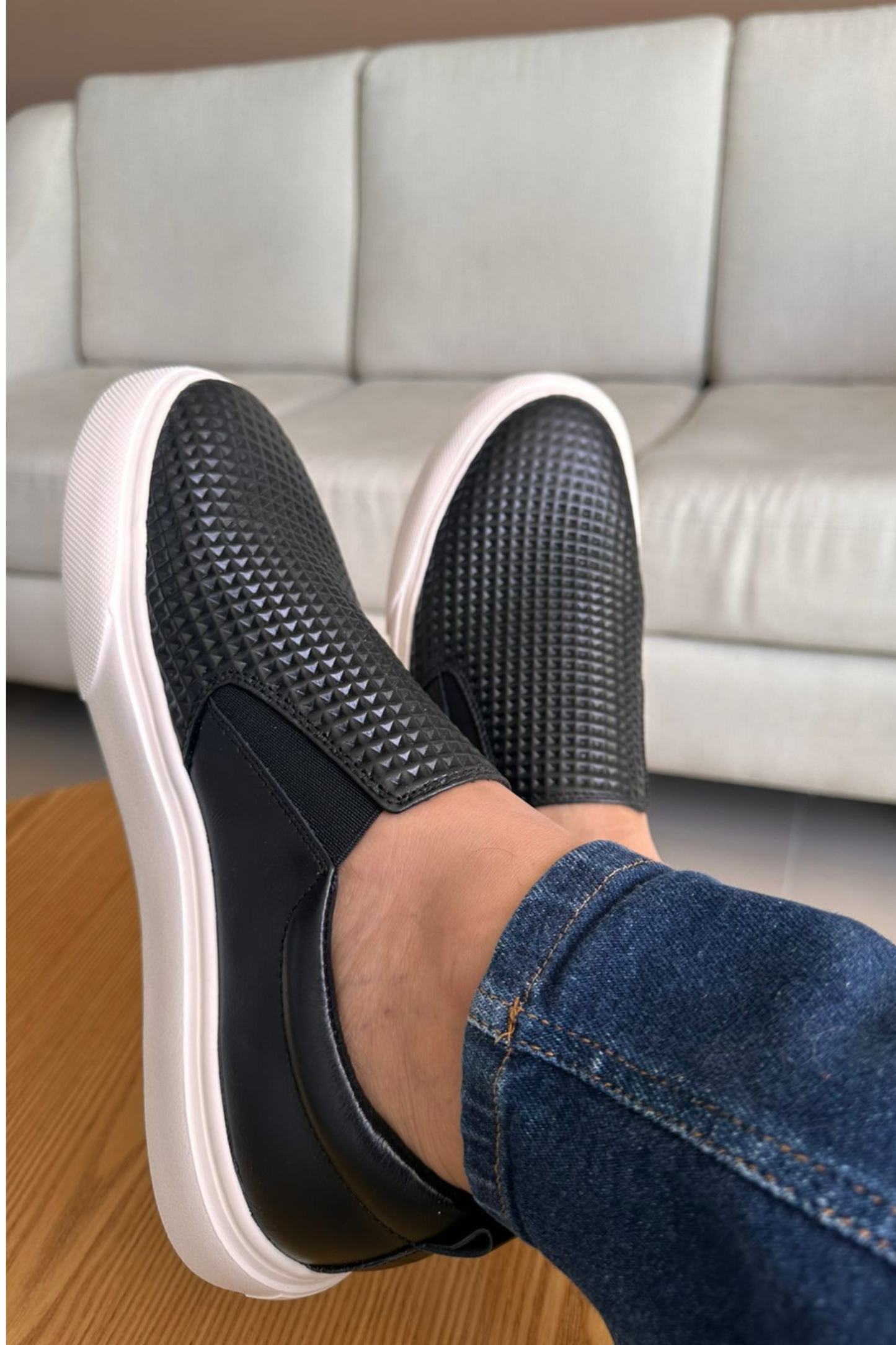 SNEAKER TEKNO - EN CUERO - PARA HOMBRE - REF: 604