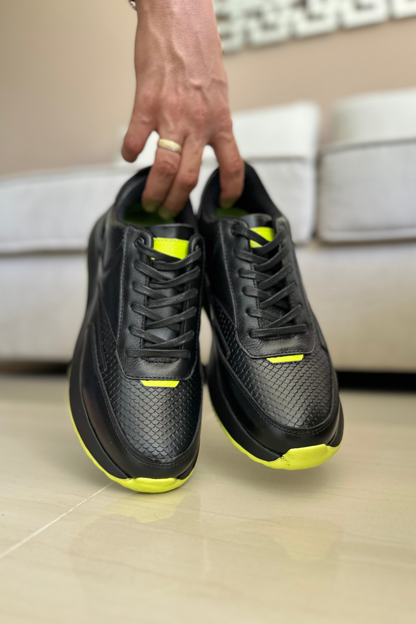 SNEAKERS XOKS - EN CUERO - PARA HOMBRE