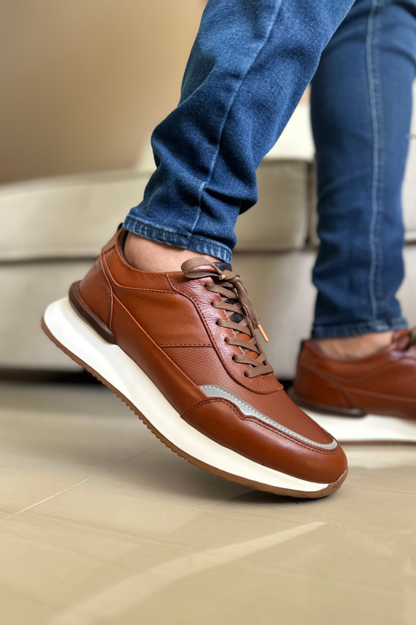 SNEAKER PARRY - EN CUERO - PARA HOMBRE