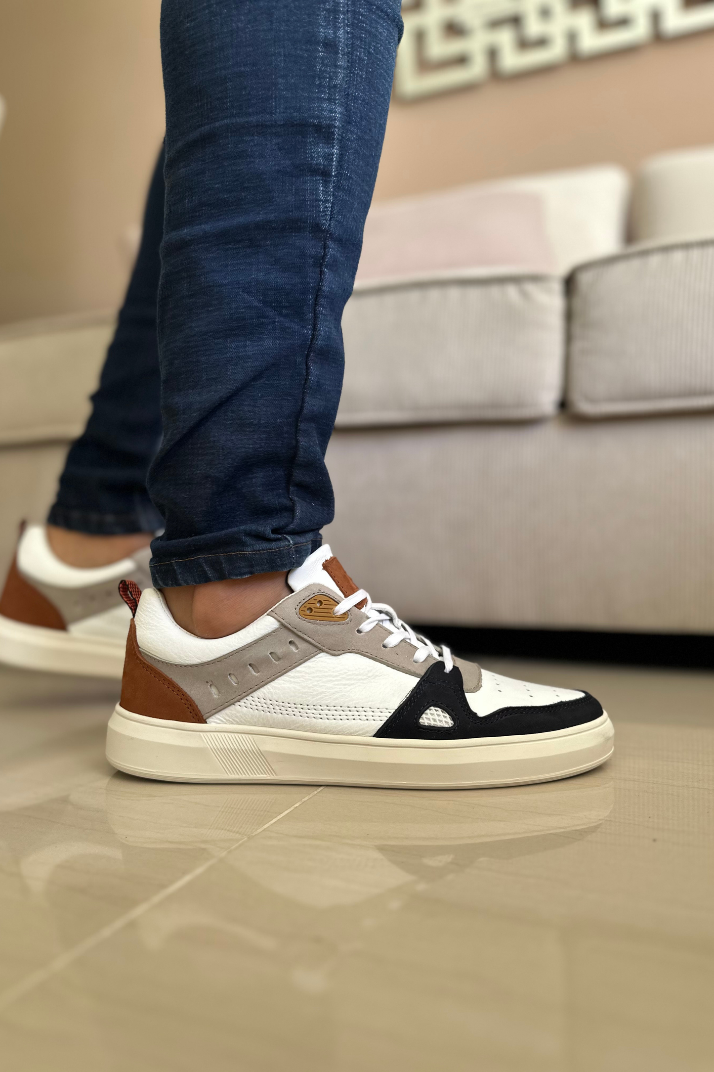 SNEAKER DEE - EN CUERO - PARA HOMBRE