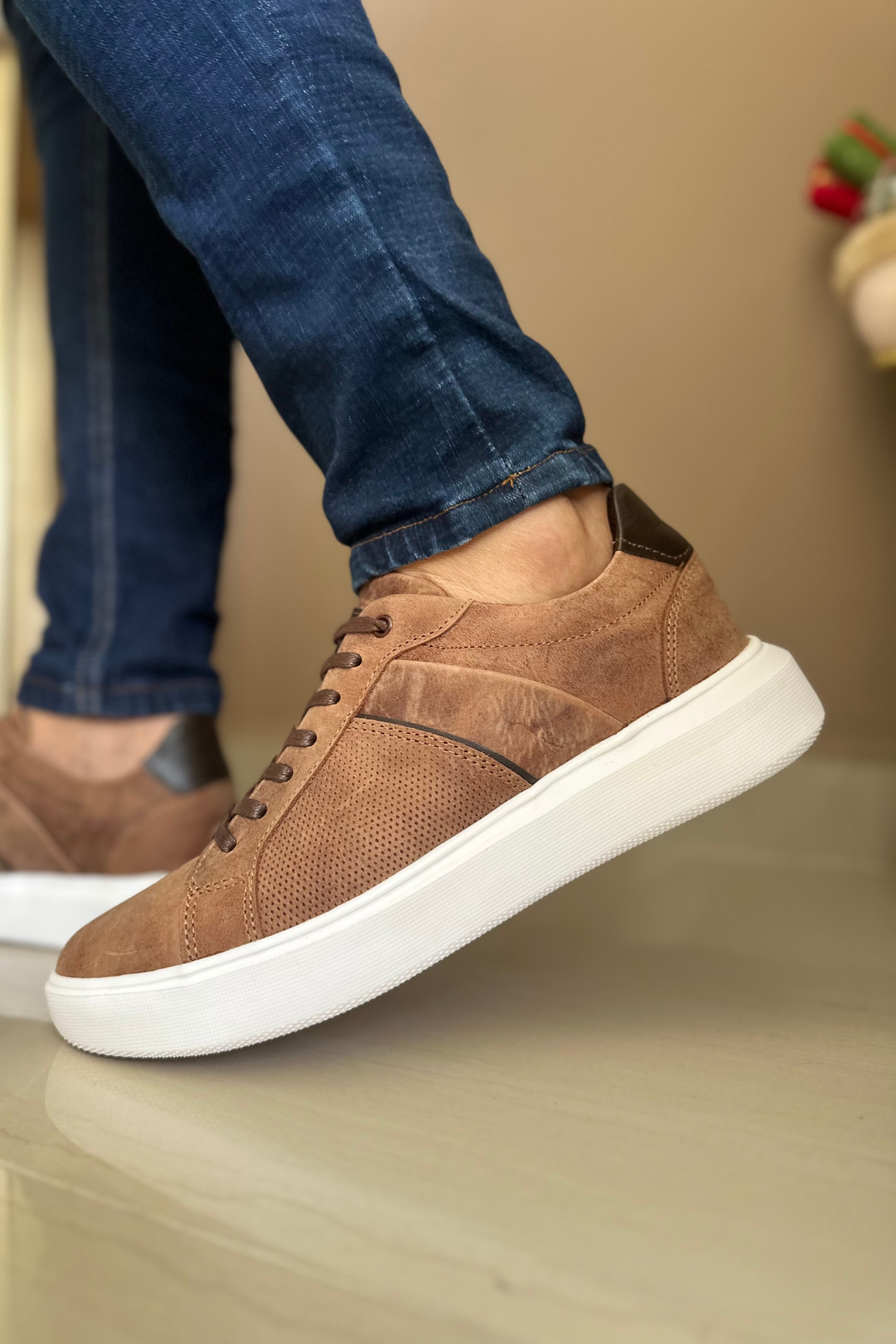 SNEAKER OLISE - EN CUERO - PARA HOMBRE - REF: 3220