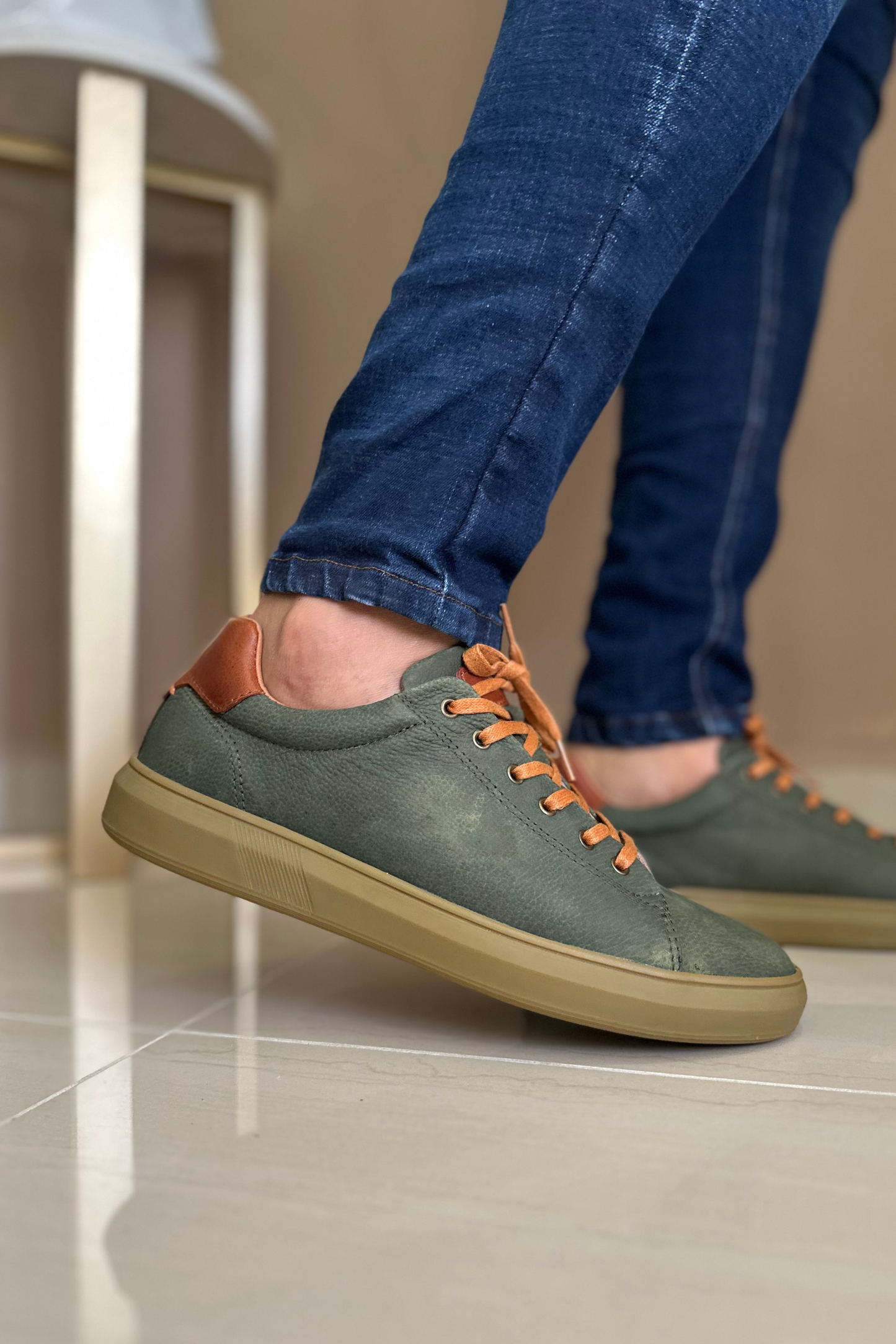 SNEAKER PECK - EN CUERO - PARA HOMBRE - REF: 2165