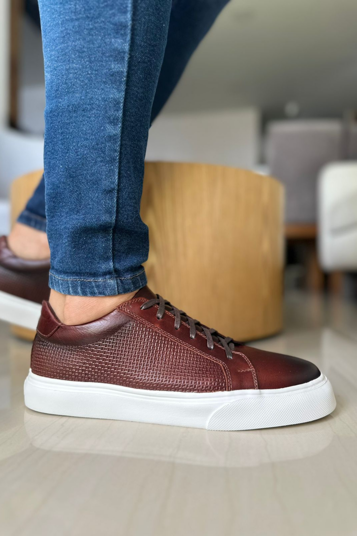 SNEAKER DOGGY - EN CUERO - PARA HOMBRE - REF: 602