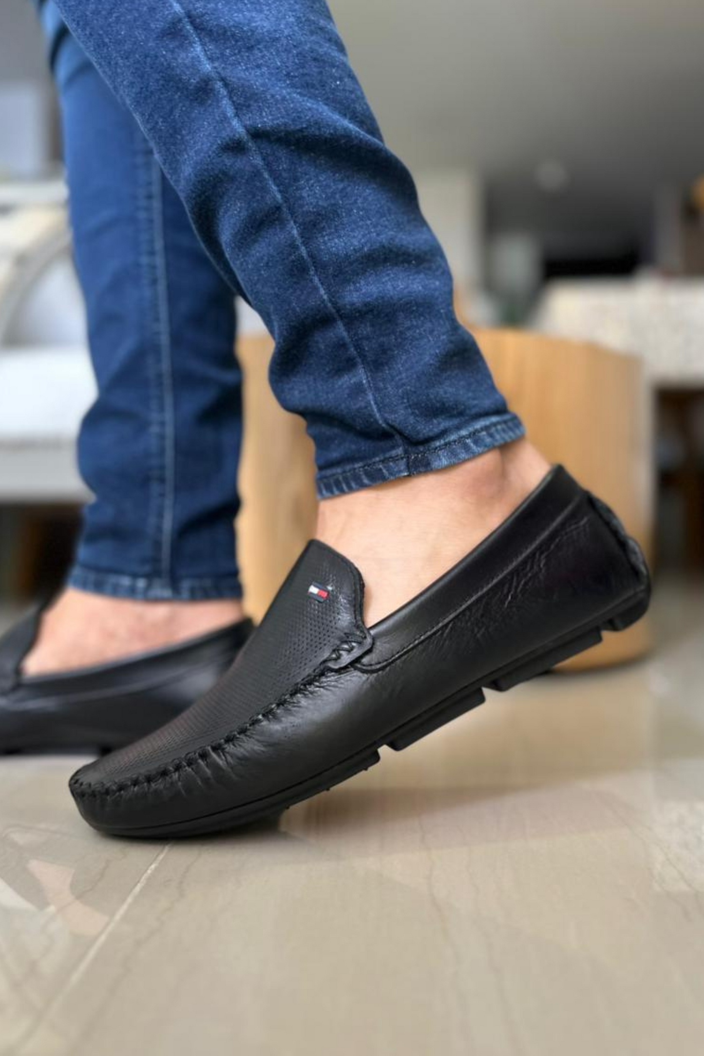 MOCASINES WIND - PARA HOMBRE- EN CUERO - REF: 1000