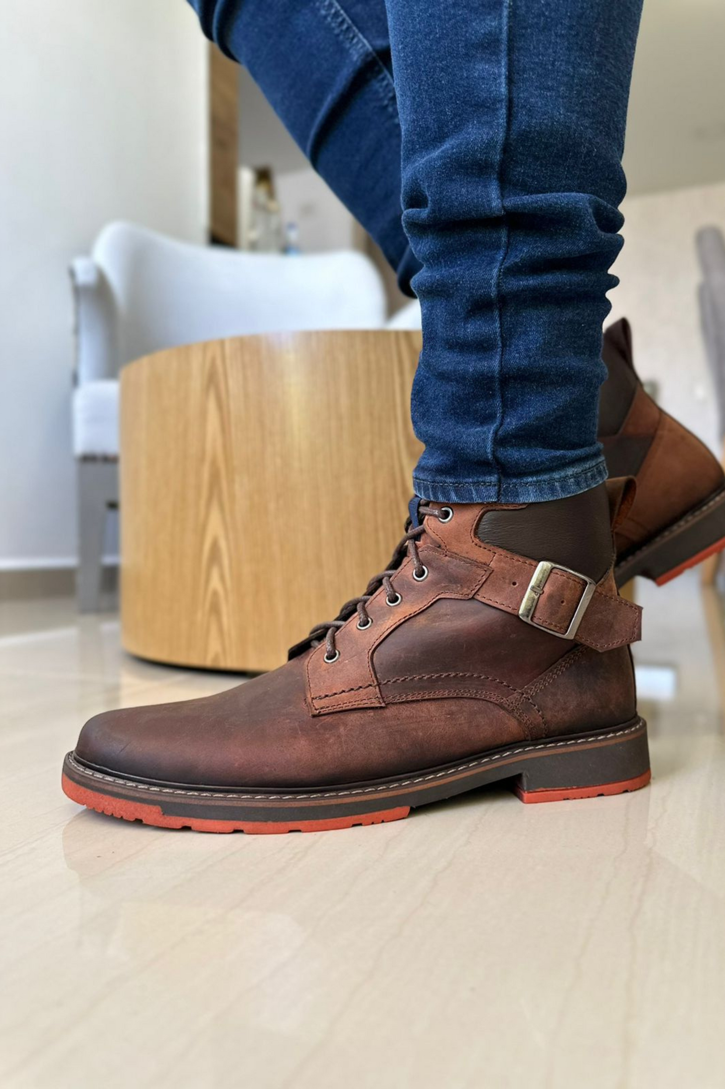 BOTAS GAMBINO - EN CUERO - PARA HOMBRE