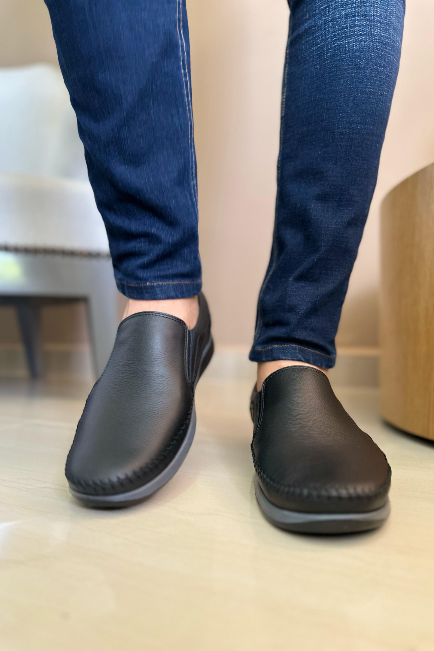 MOCASÍN DEKKO - EN CUERO - PARA HOMBRE - REF: ADO 6306