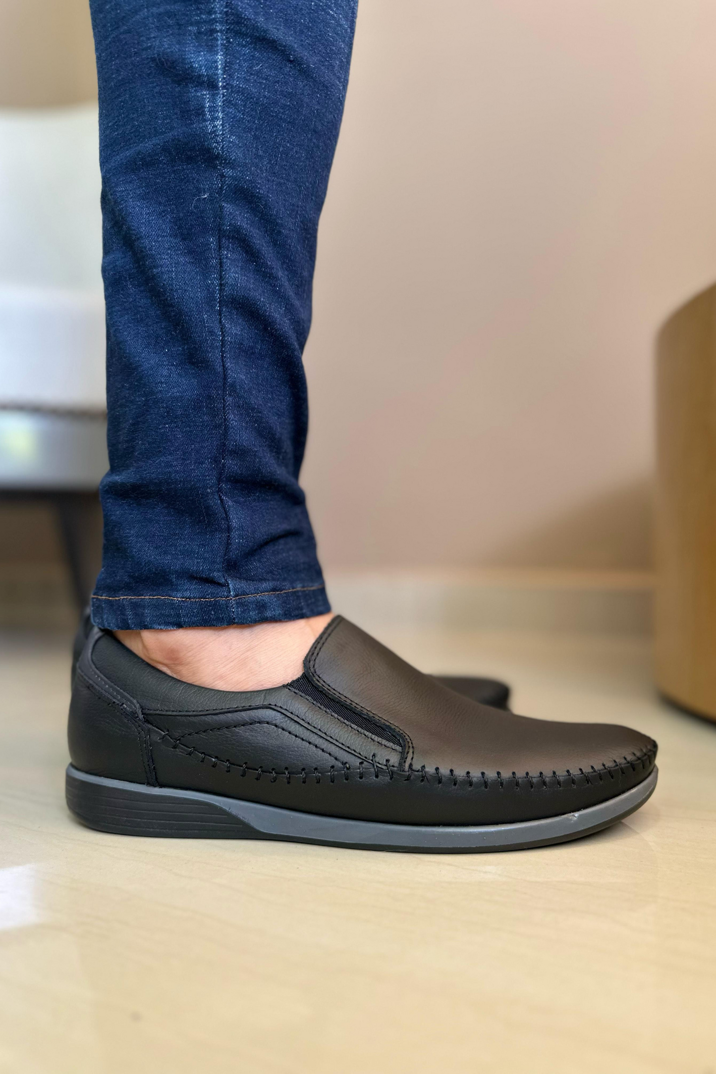 MOCASÍN DEKKO - EN CUERO - PARA HOMBRE - REF: ADO 6306