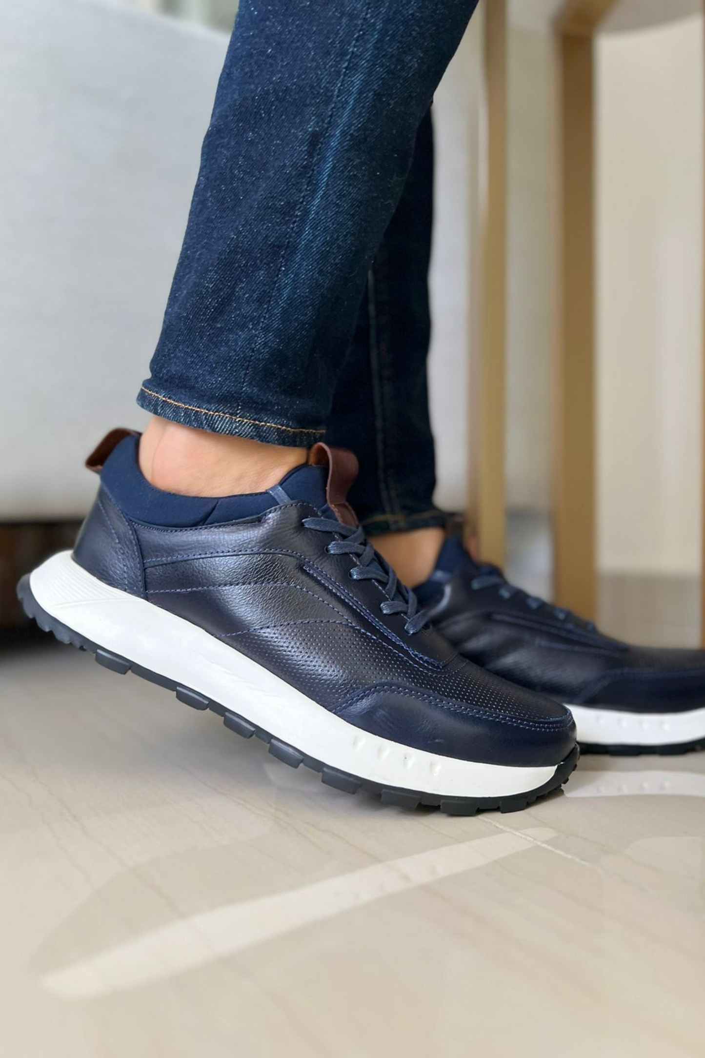SNEAKERS MONBLANC - EN CUERO - PARA HOMBRE - REF: SPN 3050