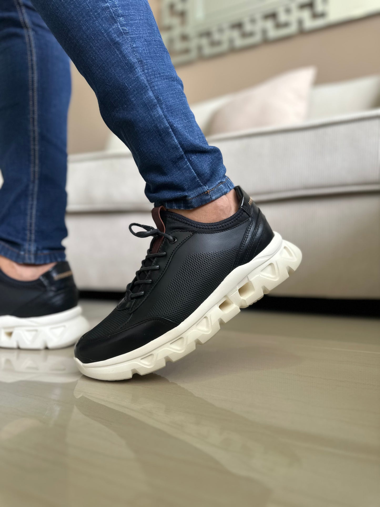 SNEAKERS LIT.-CUERO HOMBRE