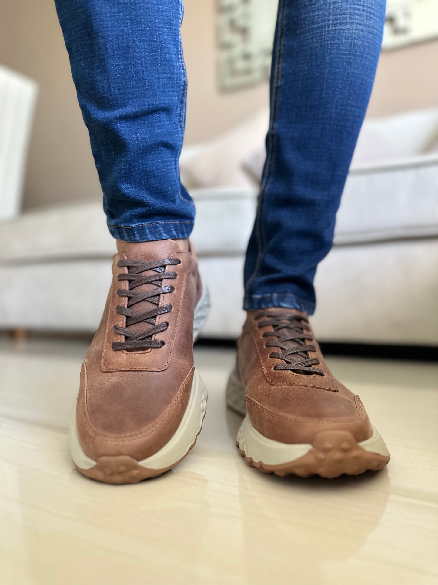SNEAKERS OLI-CUERO VACUNO -REF 3324