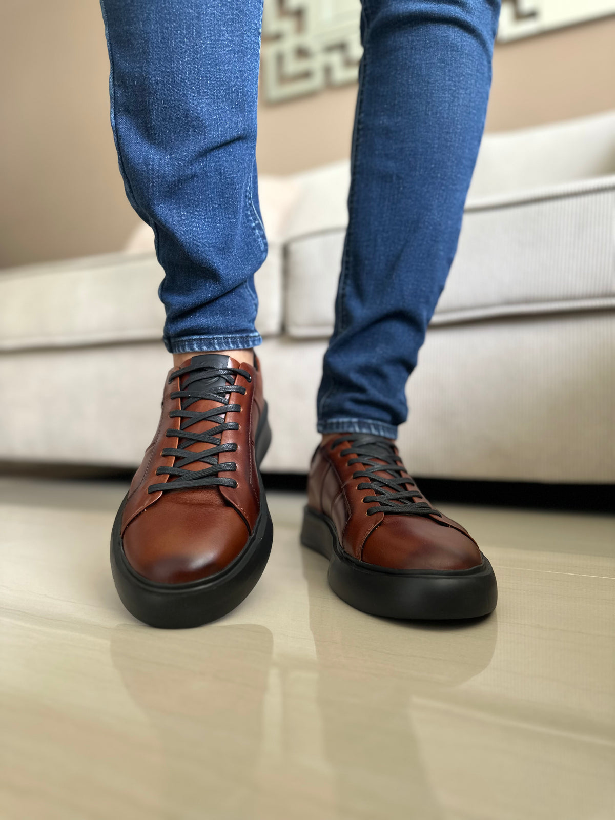 SNEAKERS ELBRUS-CUERO - REF: ANT 573