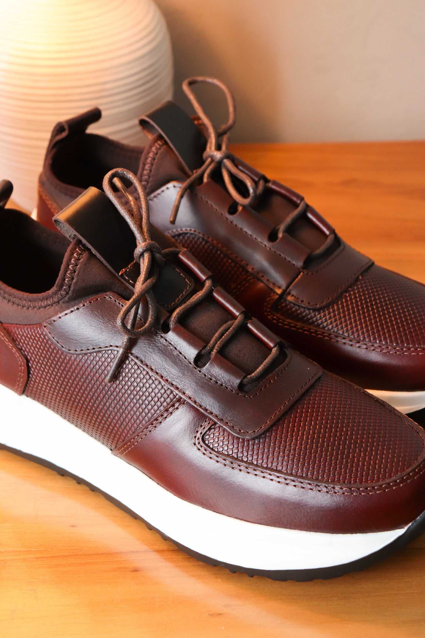 SNEAKERS PARA HOMBRE CERVINO EN CUERO - REF: ATN 355