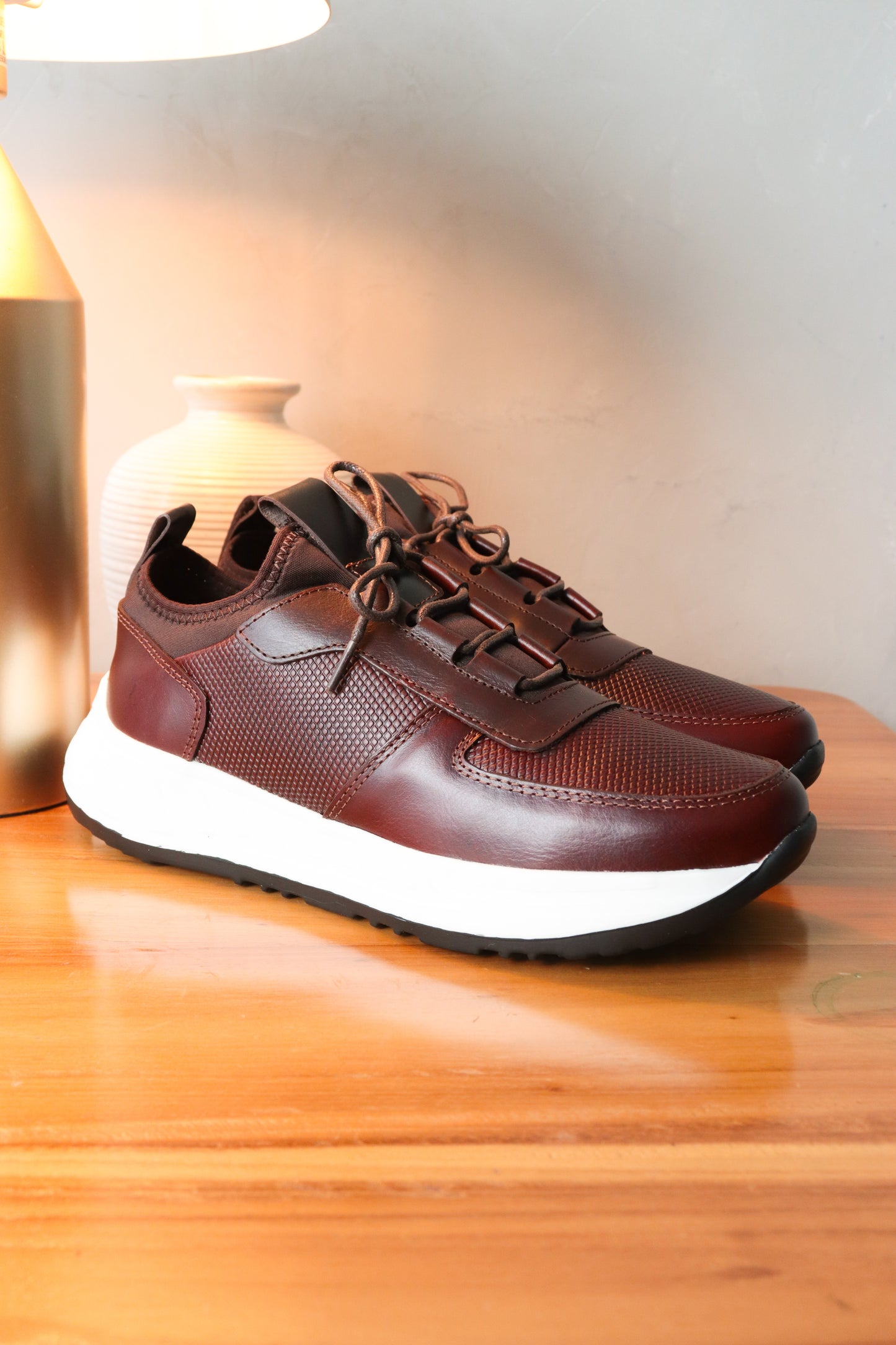 SNEAKERS PARA HOMBRE CERVINO EN CUERO - REF: ATN 355
