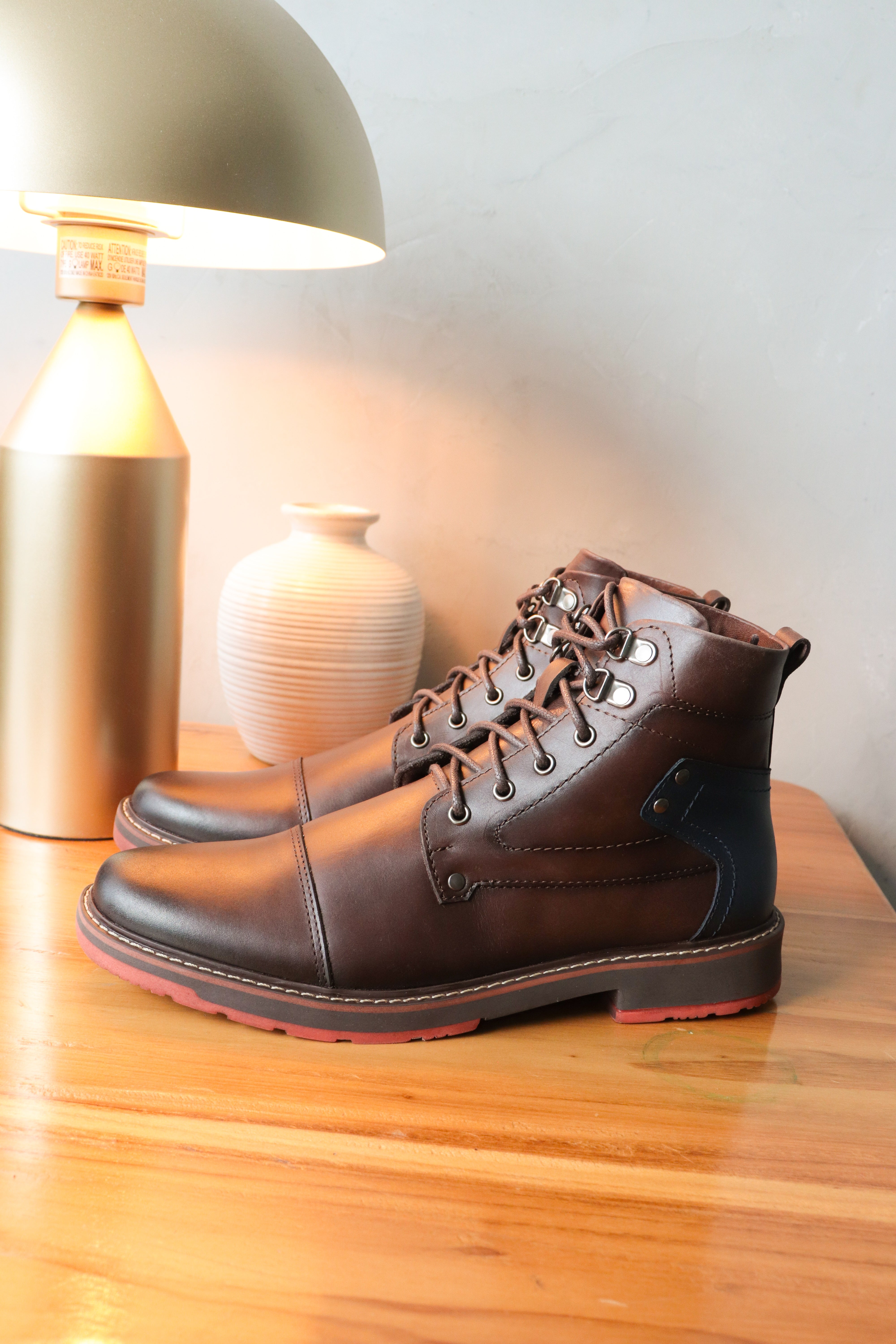 BOTAS EN CUERO - REF: VALLE CAFÉ – CALZADO ALEJANDRO SANCHEZ