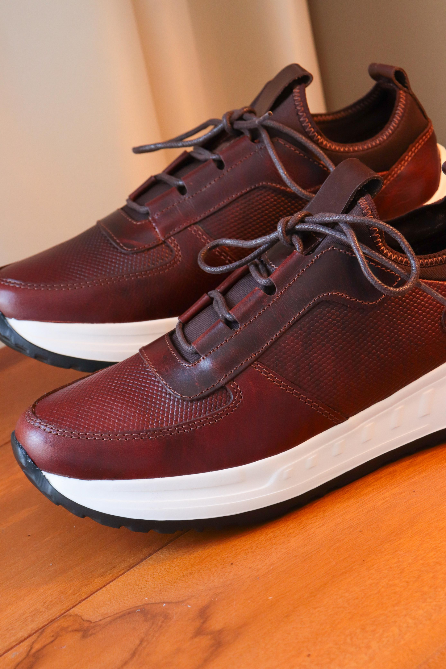 SNEAKERS PARA HOMBRE CERVINO EN CUERO - REF: ATN 355