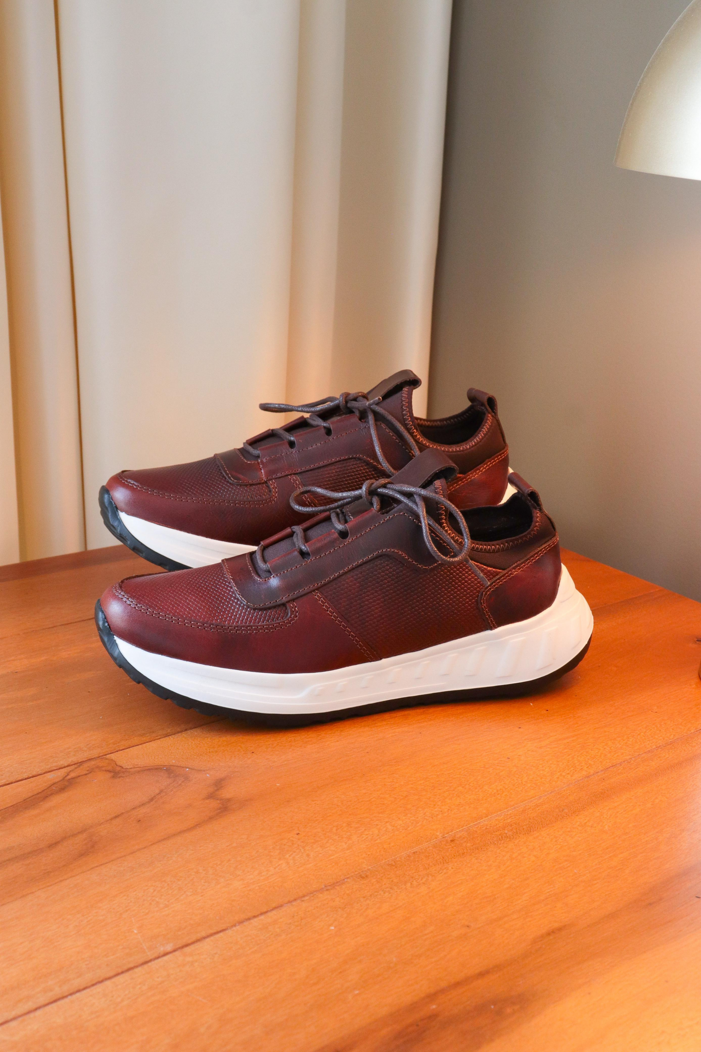 SNEAKERS PARA HOMBRE CERVINO EN CUERO - REF: ATN 355