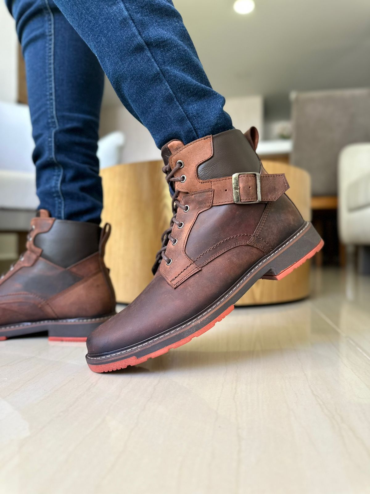 BOTAS SORA COÑAC - EN CUERO GRASO