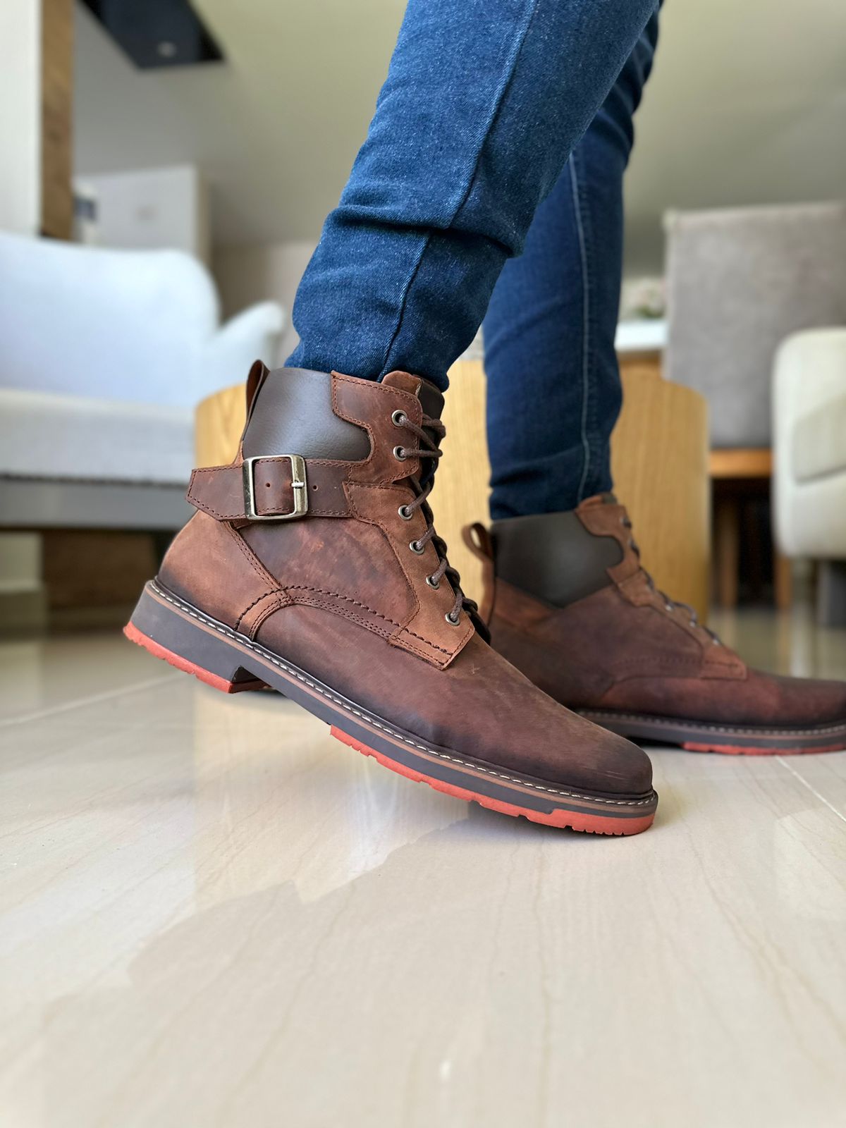 BOTAS SORA COÑAC - EN CUERO GRASO
