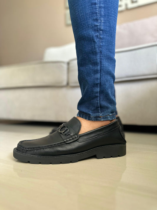 MOCASINES GLAMA - PARA HOMBRE - EN CUERO - REF: 663