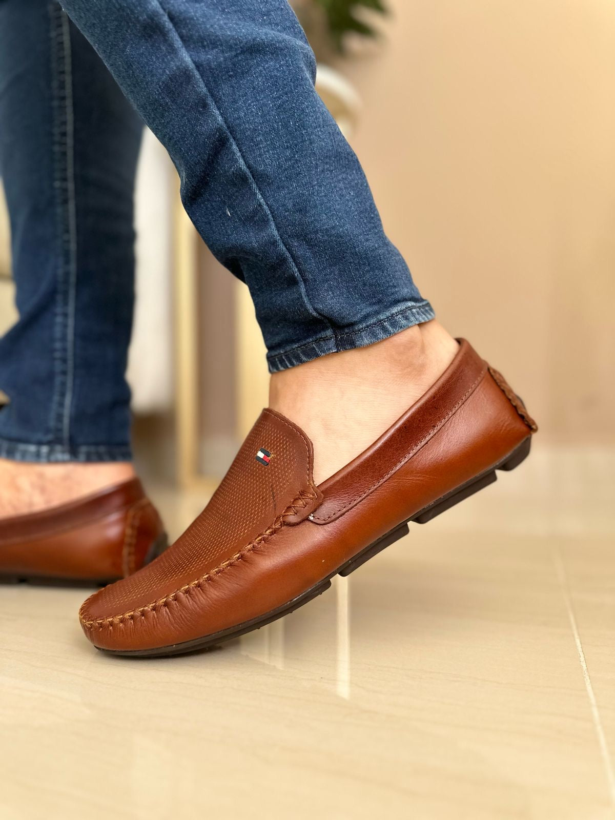 MOCASINES BRUX - PARA HOMBRE- EN CUERO - REF: 1000