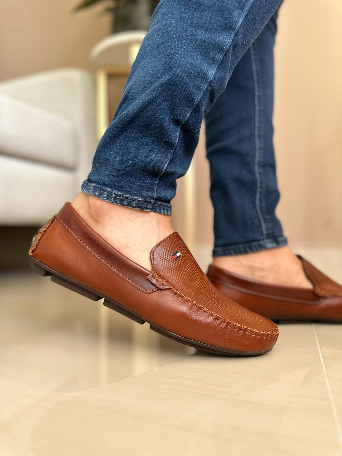MOCASINES BRUX - PARA HOMBRE- EN CUERO - REF: 1000