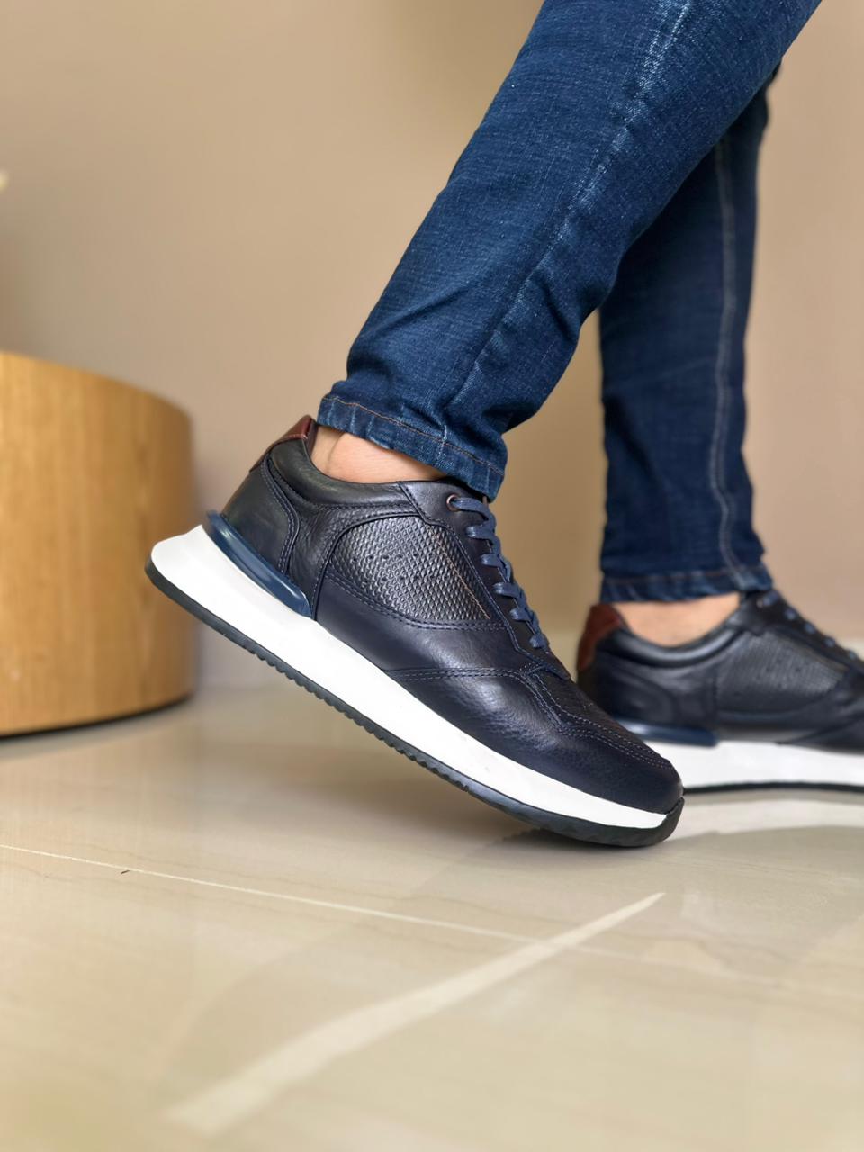 SNEAKER NIKO - EN CUERO - PARA HOMBRE - REF: ANT D12