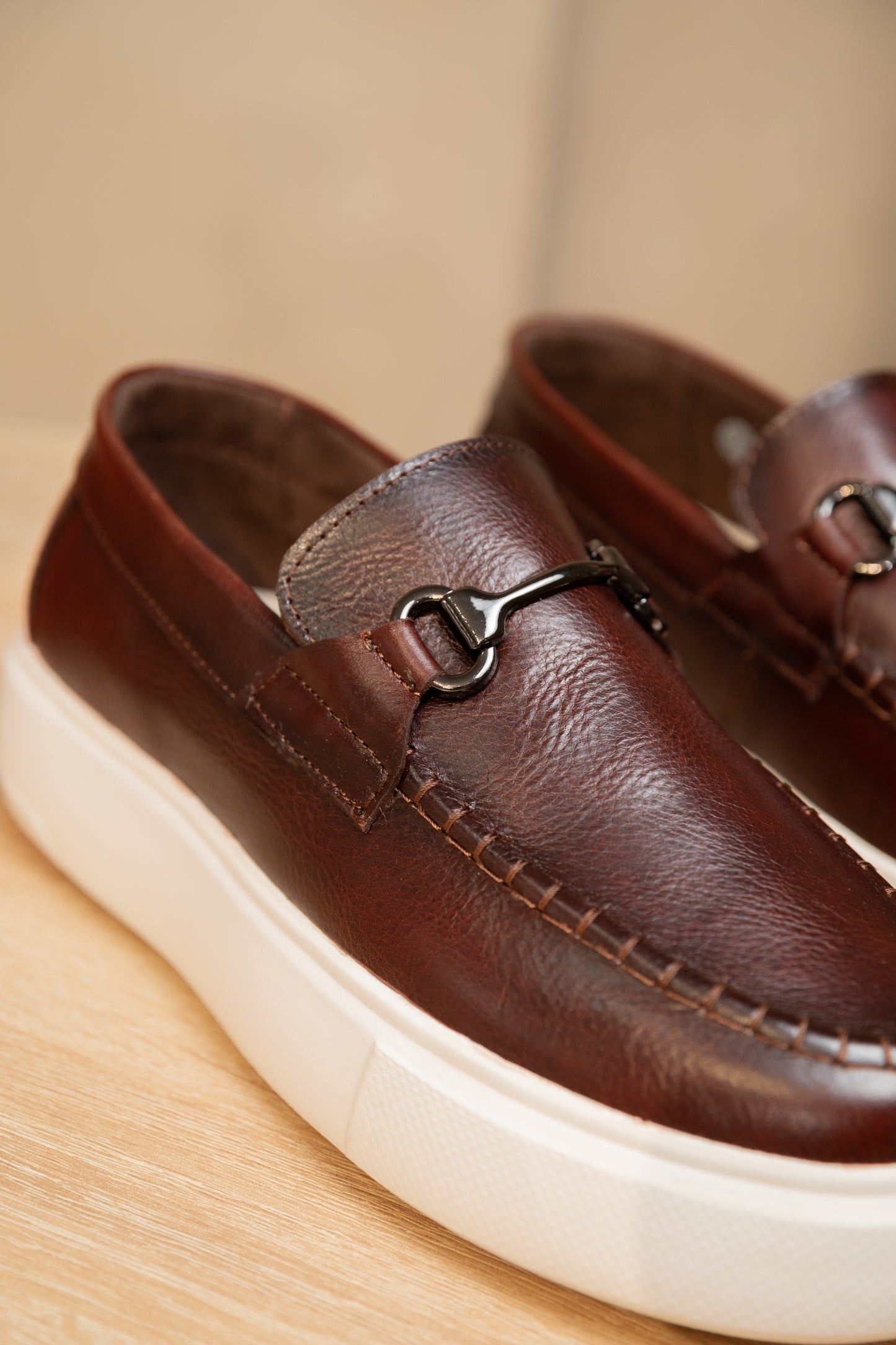 MOCASÍN ROM - EN CUERO - PARA HOMBRE