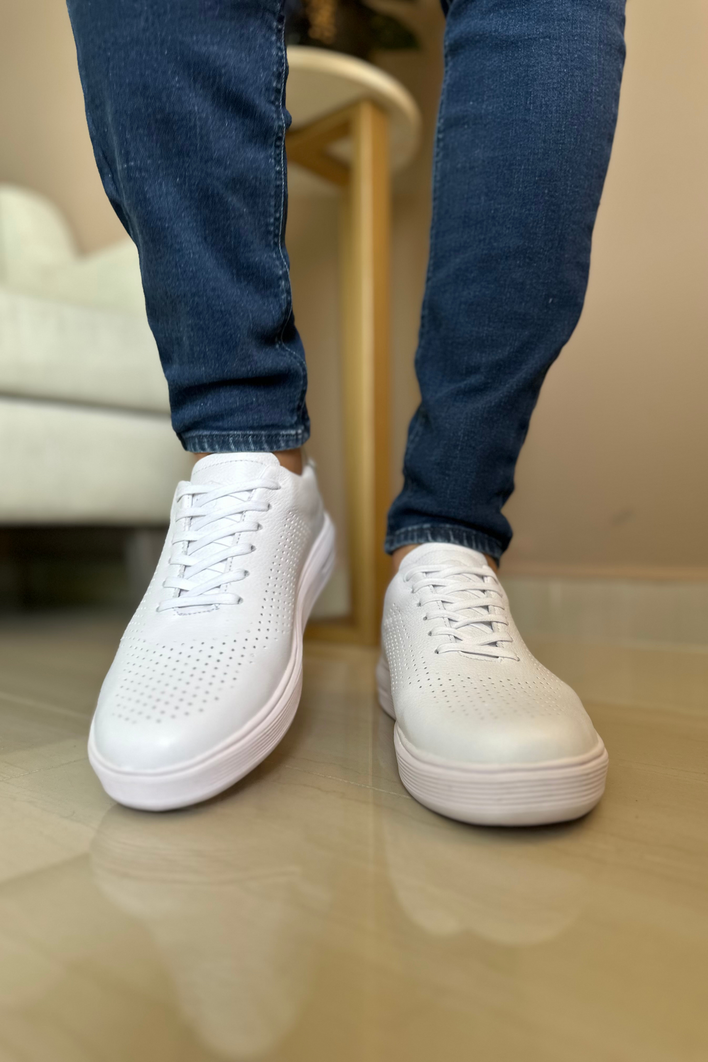 SNEAKER DUO - EN CUERO - PARA HOMBRE - REF: SPN 3202