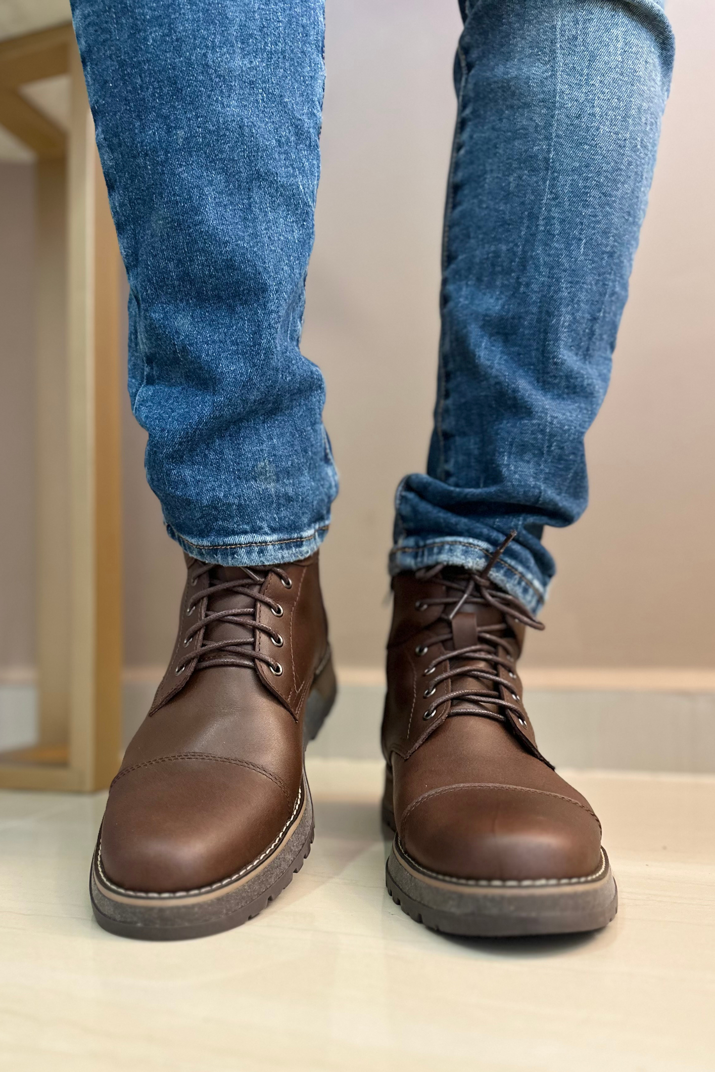 BOTAS GALE - EN CUERO - PARA HOMBRE