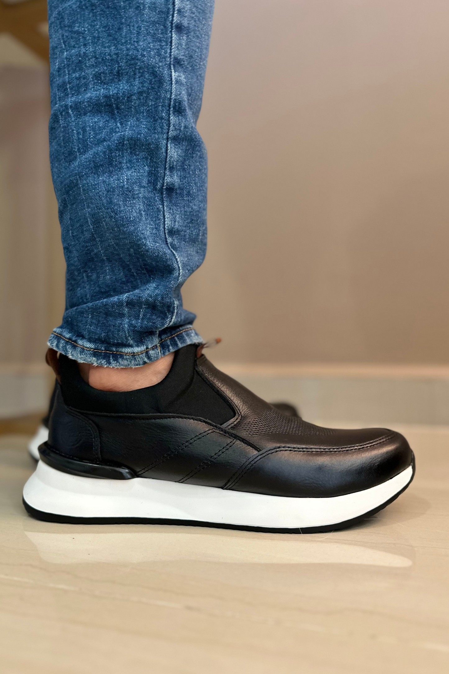 SNEAKER ANJARA - EN CUERO - PARA HOMBRE - REF: 3201